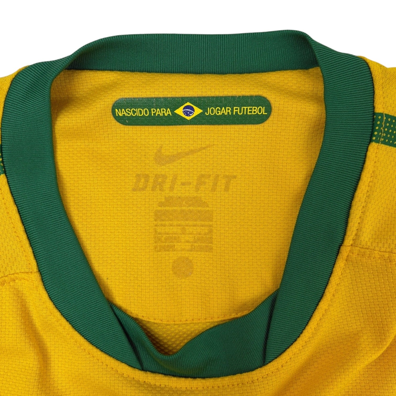 Vintage 2010 Nike CBF Brasil Home Jersey Yellow