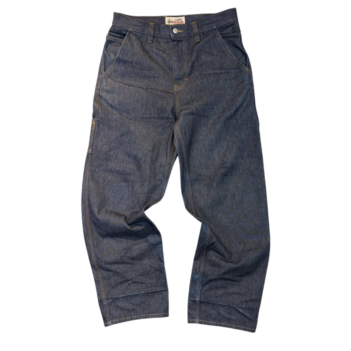 Stussy Carpenter Pants Raw Indigo Denim
