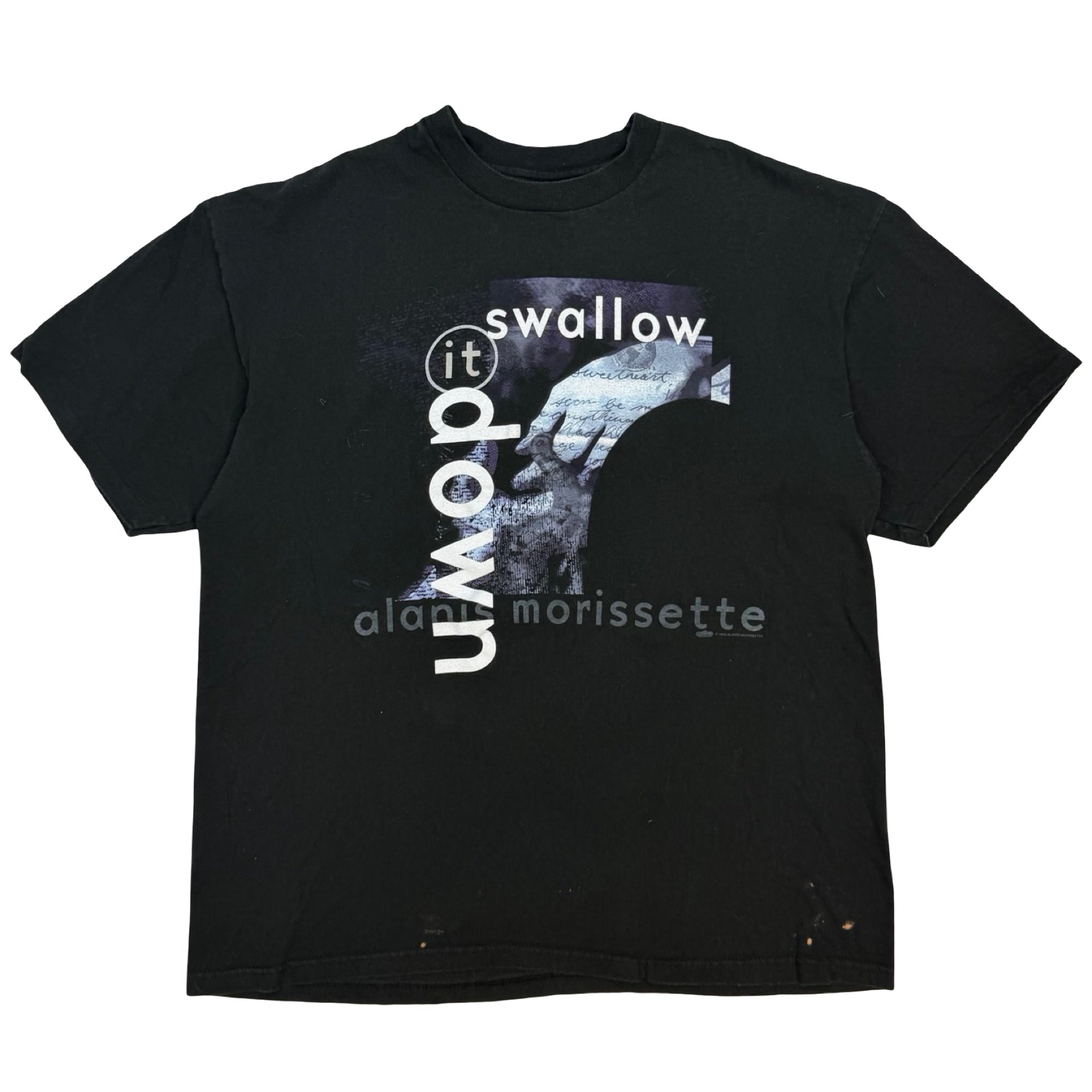 1996 Alanis Morissette “Swallow It Down” Cant Not Tour Tee
