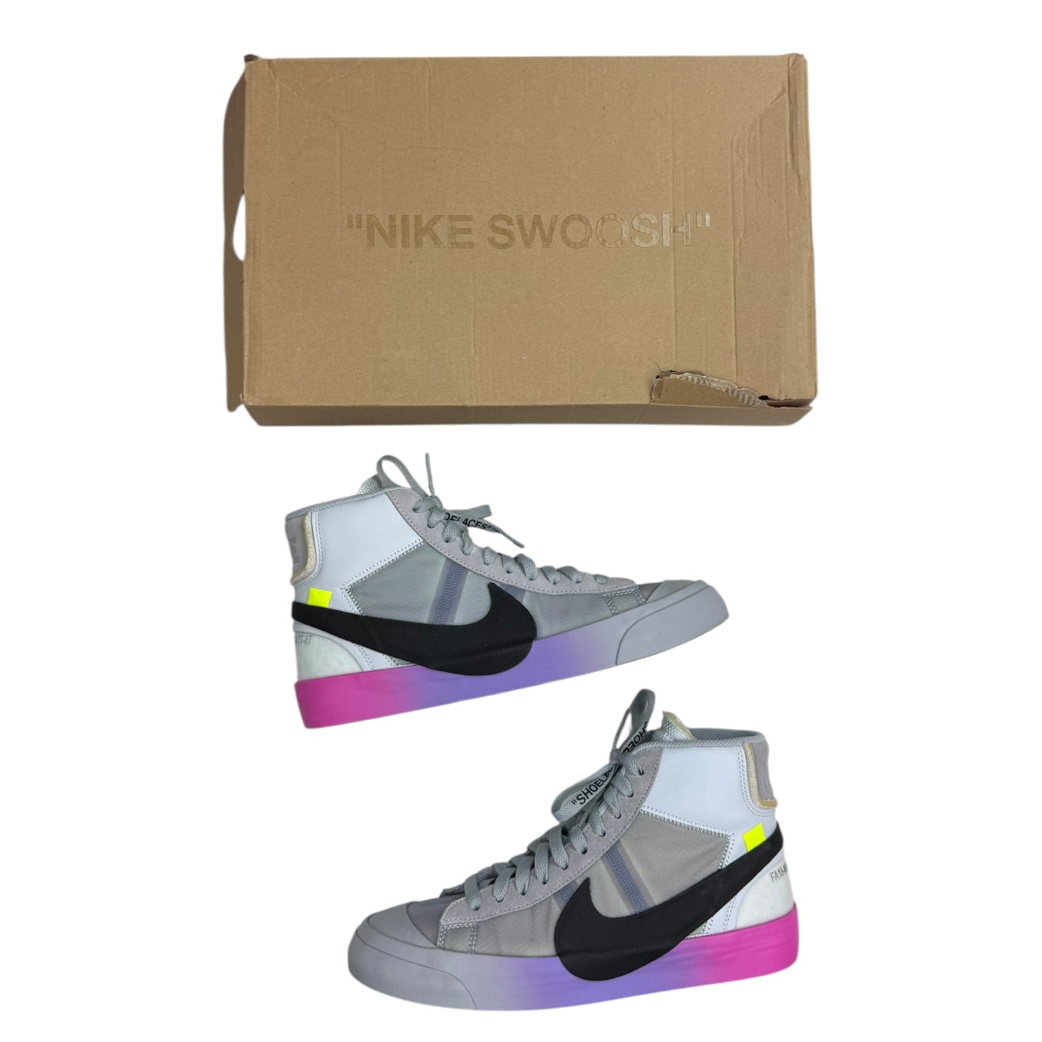 Nike Blazer Mic Off-White Wolf Grey Serena Queen (Used)
