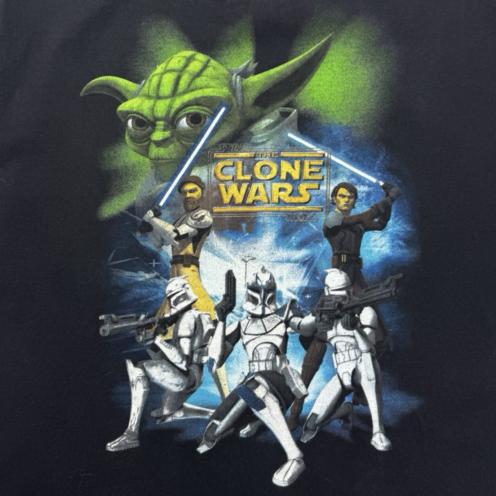 (W) 2008 Star Wars The Clone Wars Movie Promo T-Shirt