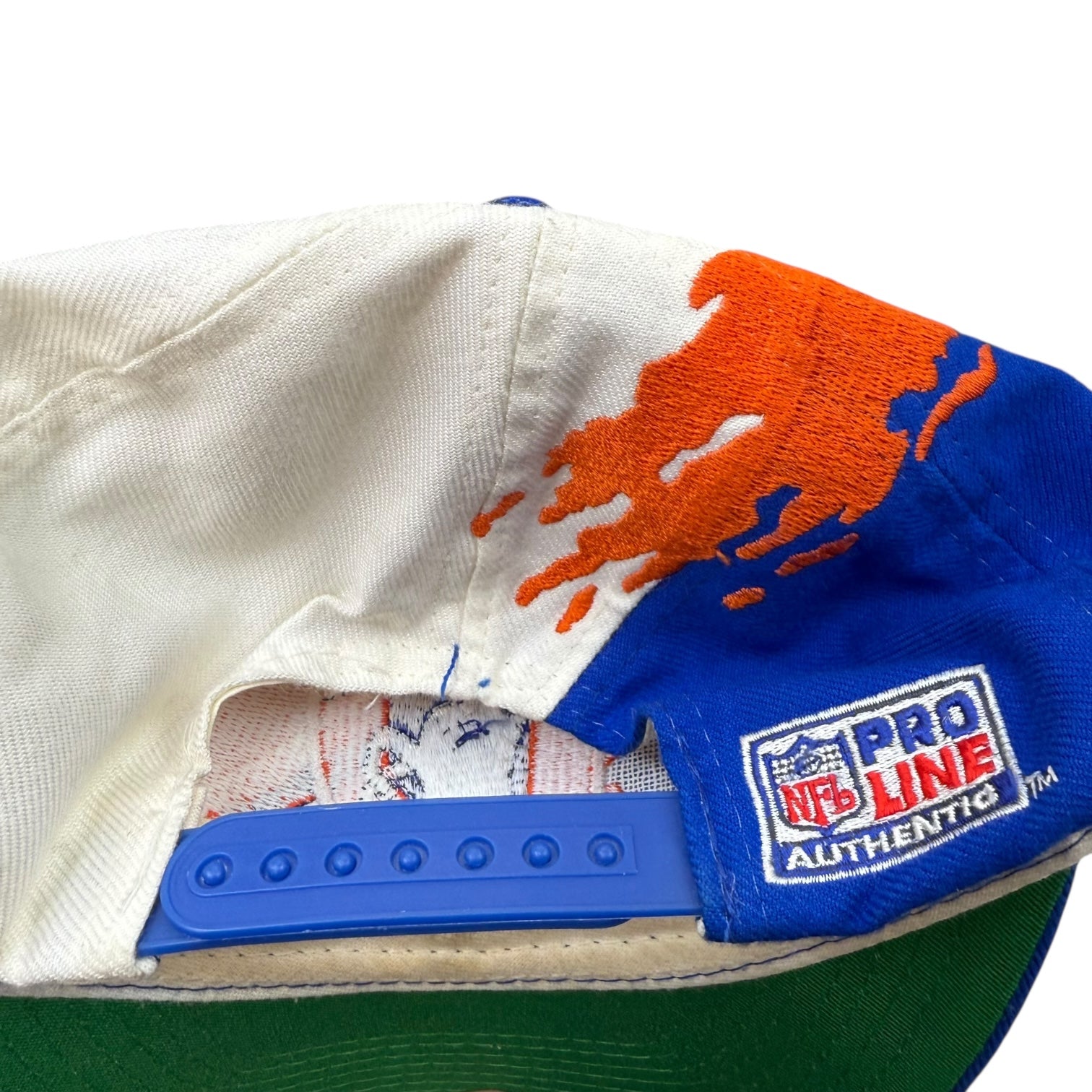 Vintage Logo Athletics Denver Broncos Splash Hat Blue/Orange/White