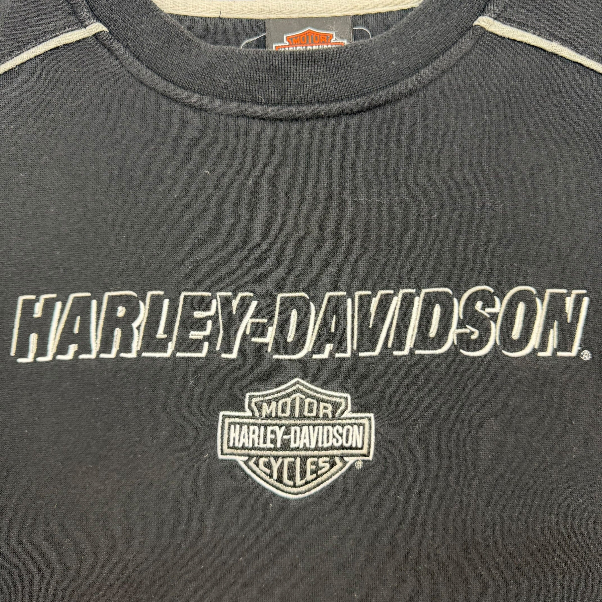Vintage Harley Davidson Of Edmonton Crewneck Black