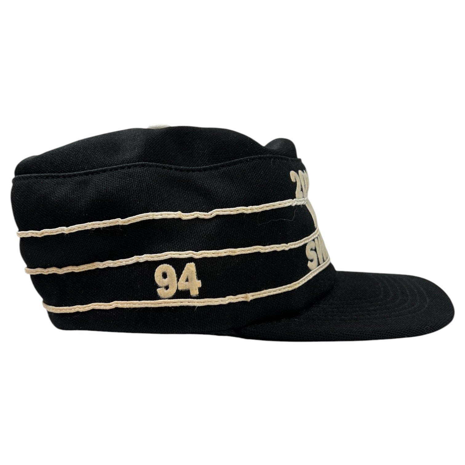 Supreme Pro Bowl Pillbox Hat Black White