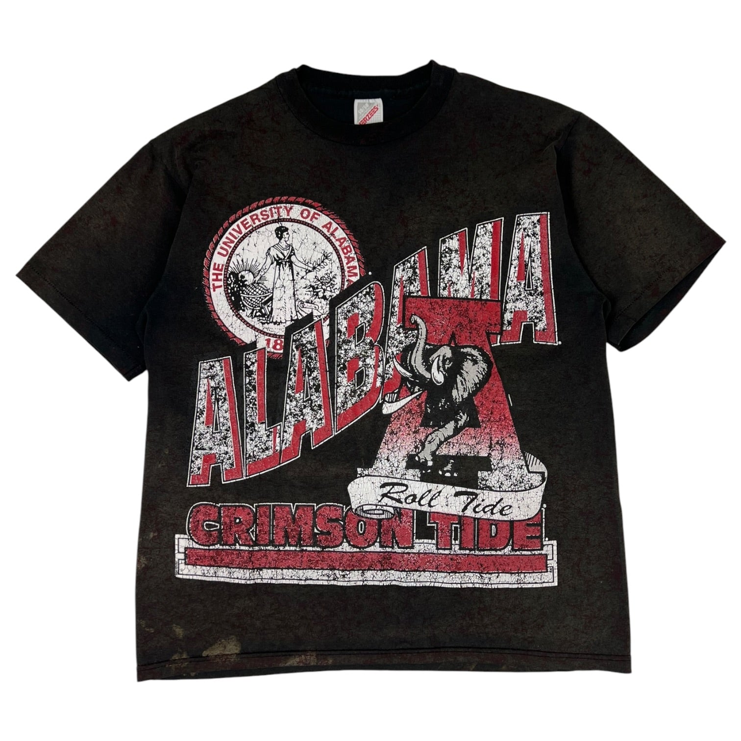Vintage Alabama Crimson Tide T-Shirt Faded Black
