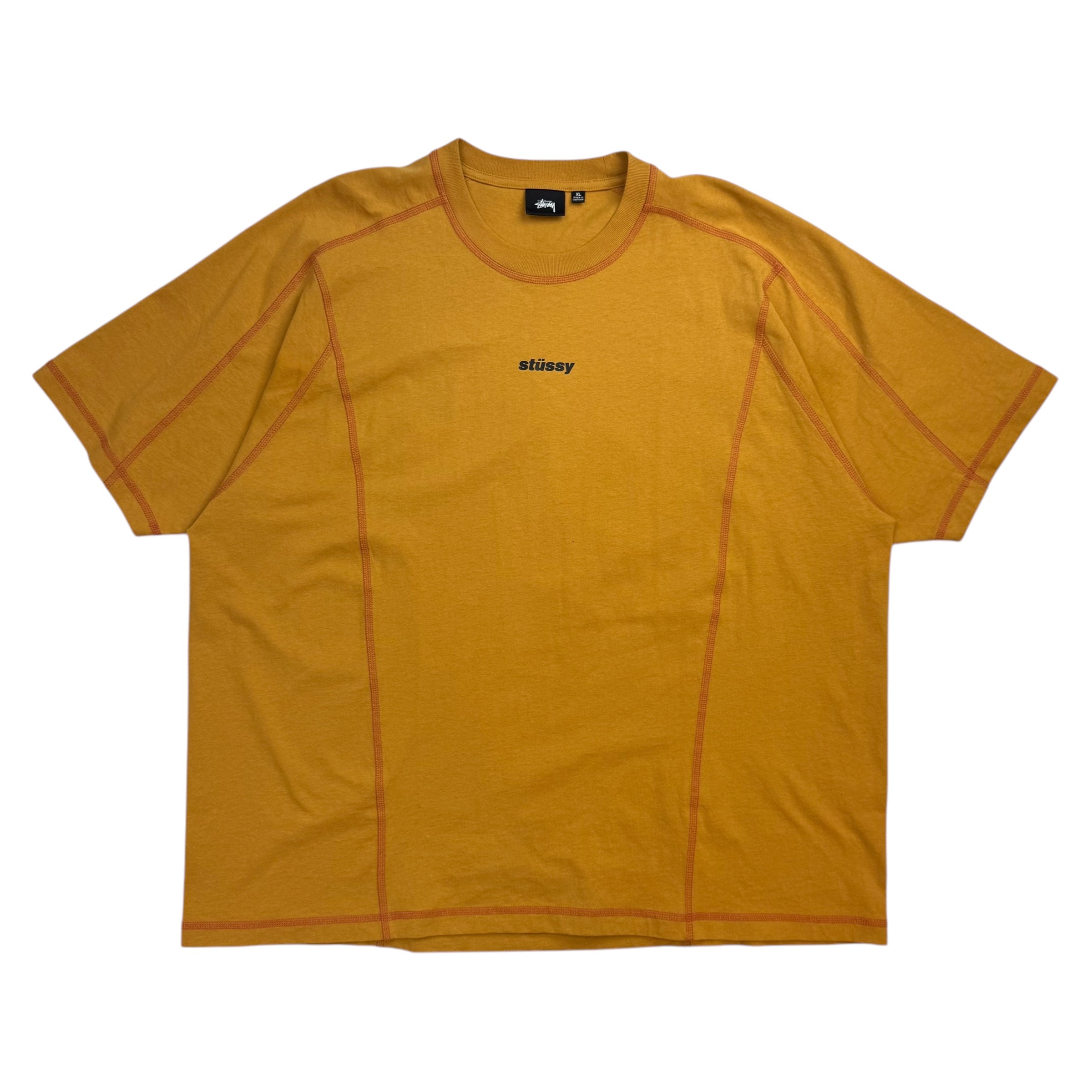 Stussy Wave Short Sleeve Crewneck Tee Mustard