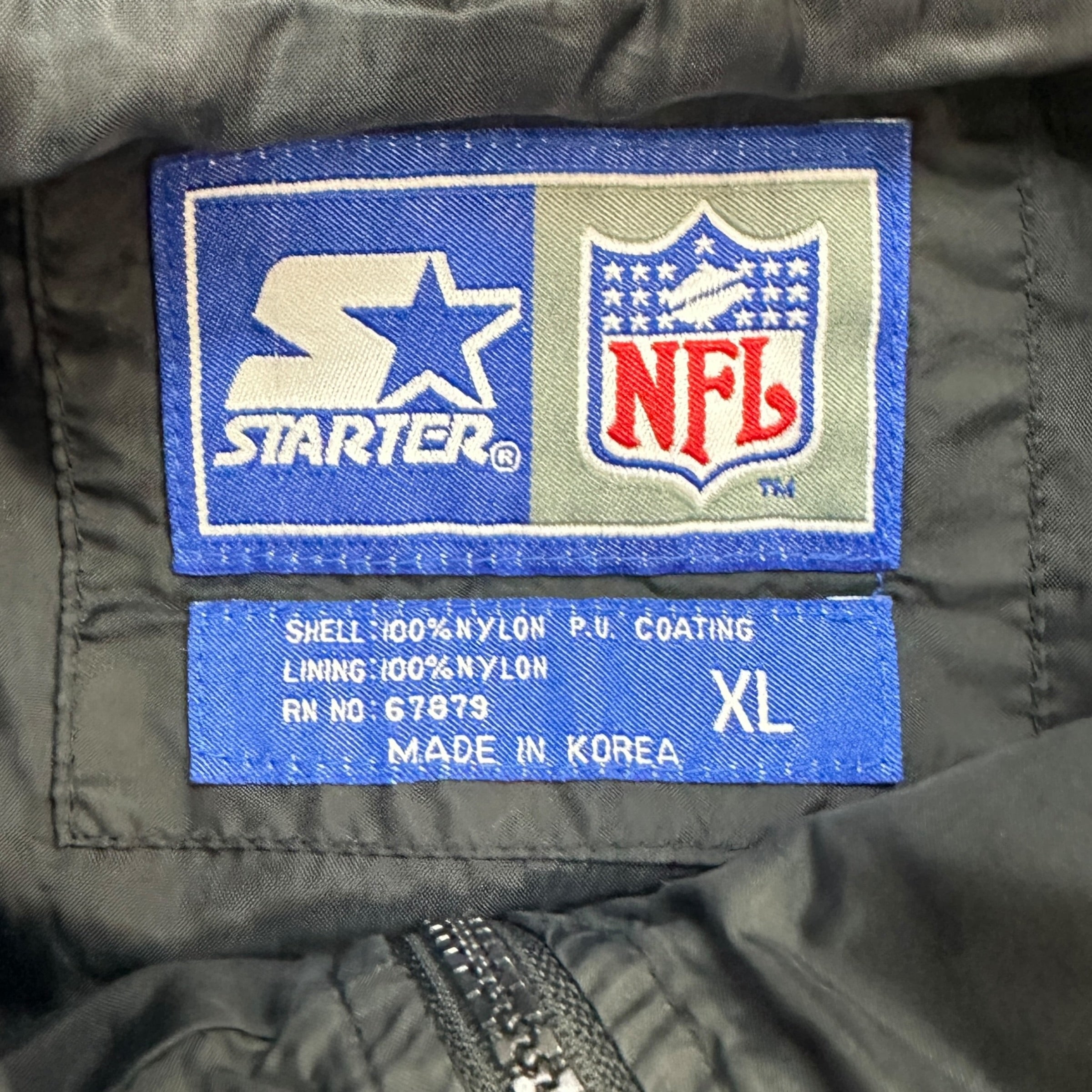 Vintage Starter Atlanta Falcons Windbreaker Black