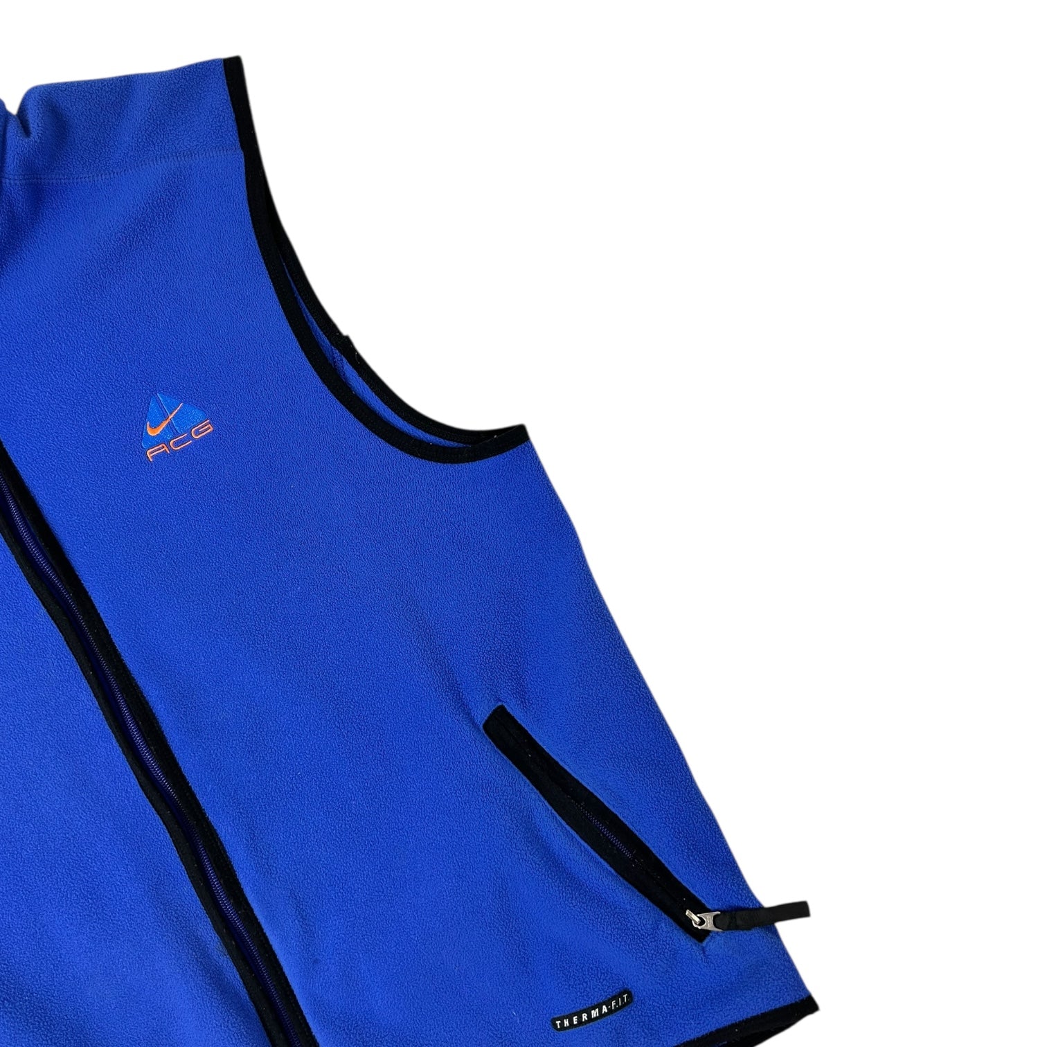 Vintage Nike Acg Fleece Vest Blue