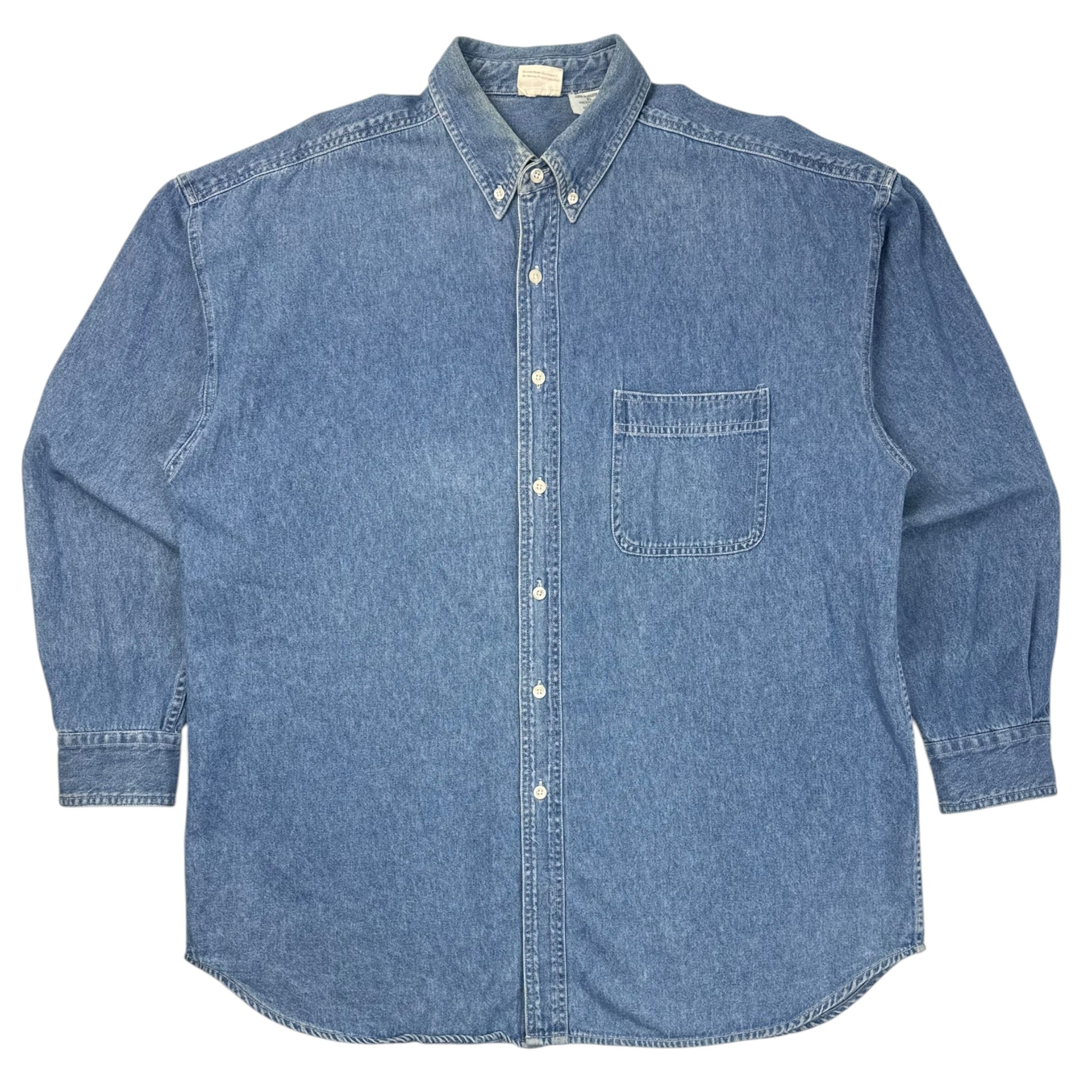 Vintage Sesame Street Gang Denim Button Up