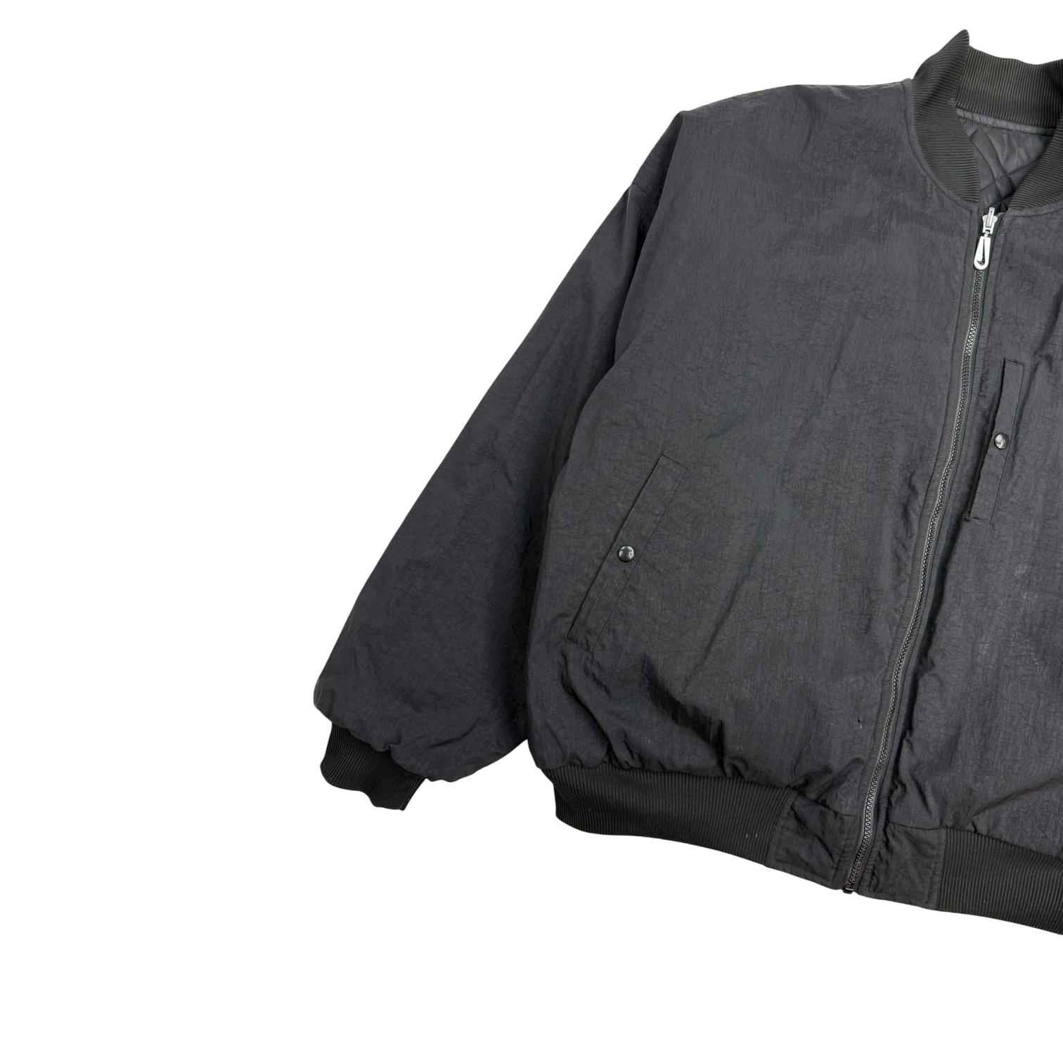 Vintage Nike Quilted Reversible Jacket Black