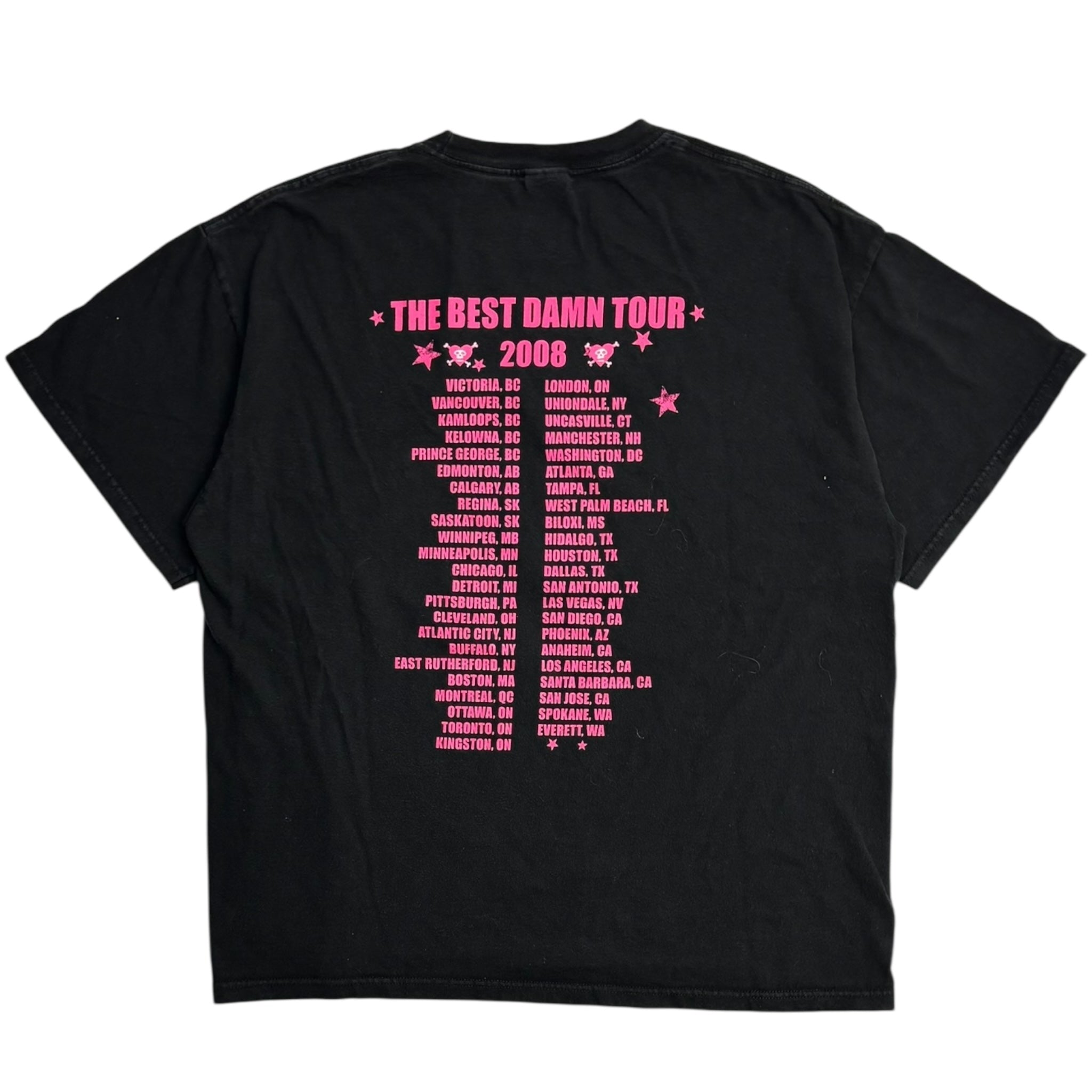 2008 Avril Lavigne "Best Damn Tour" T-Shirt