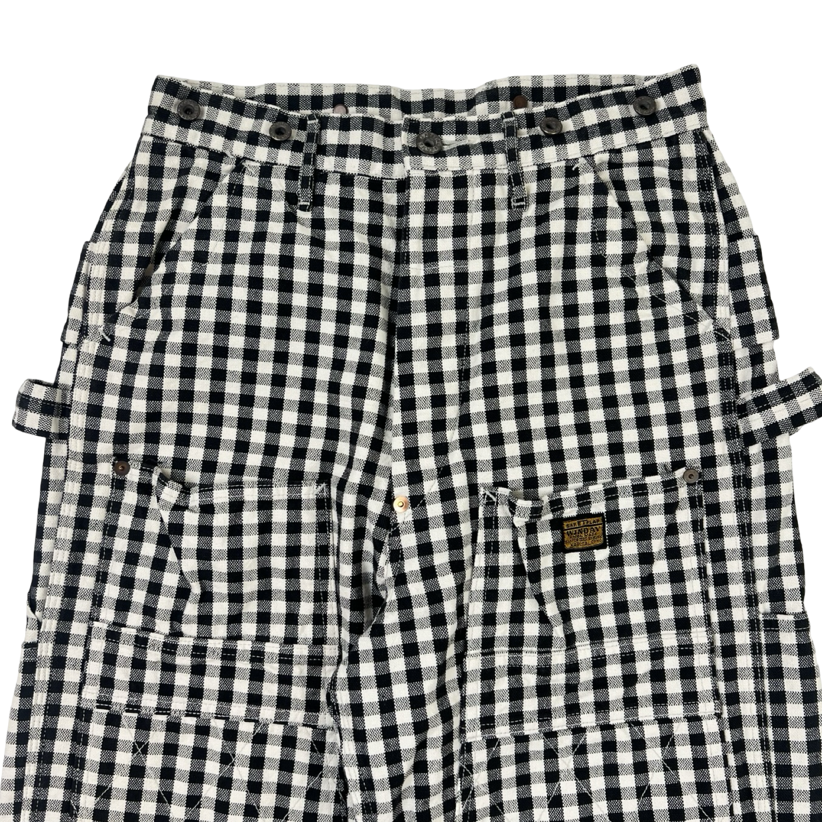 Kapital Canvas Gingham Check Lumber Pants