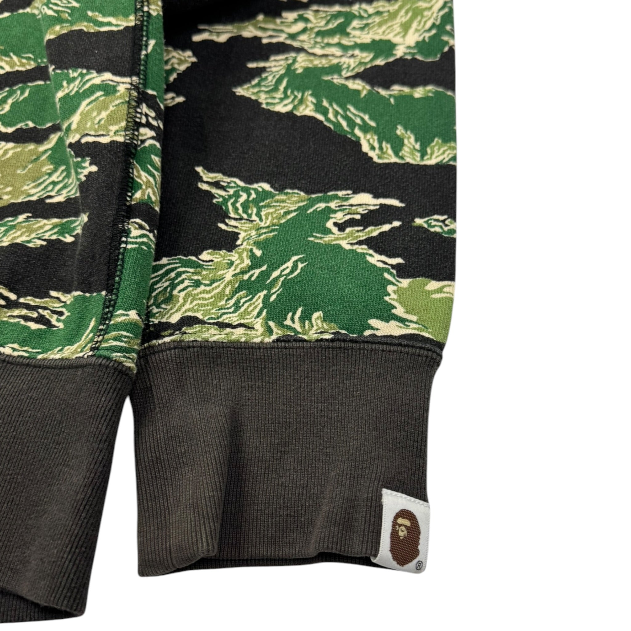 BAPE Tiger Camo Tiger Full Zip Hoodie Green