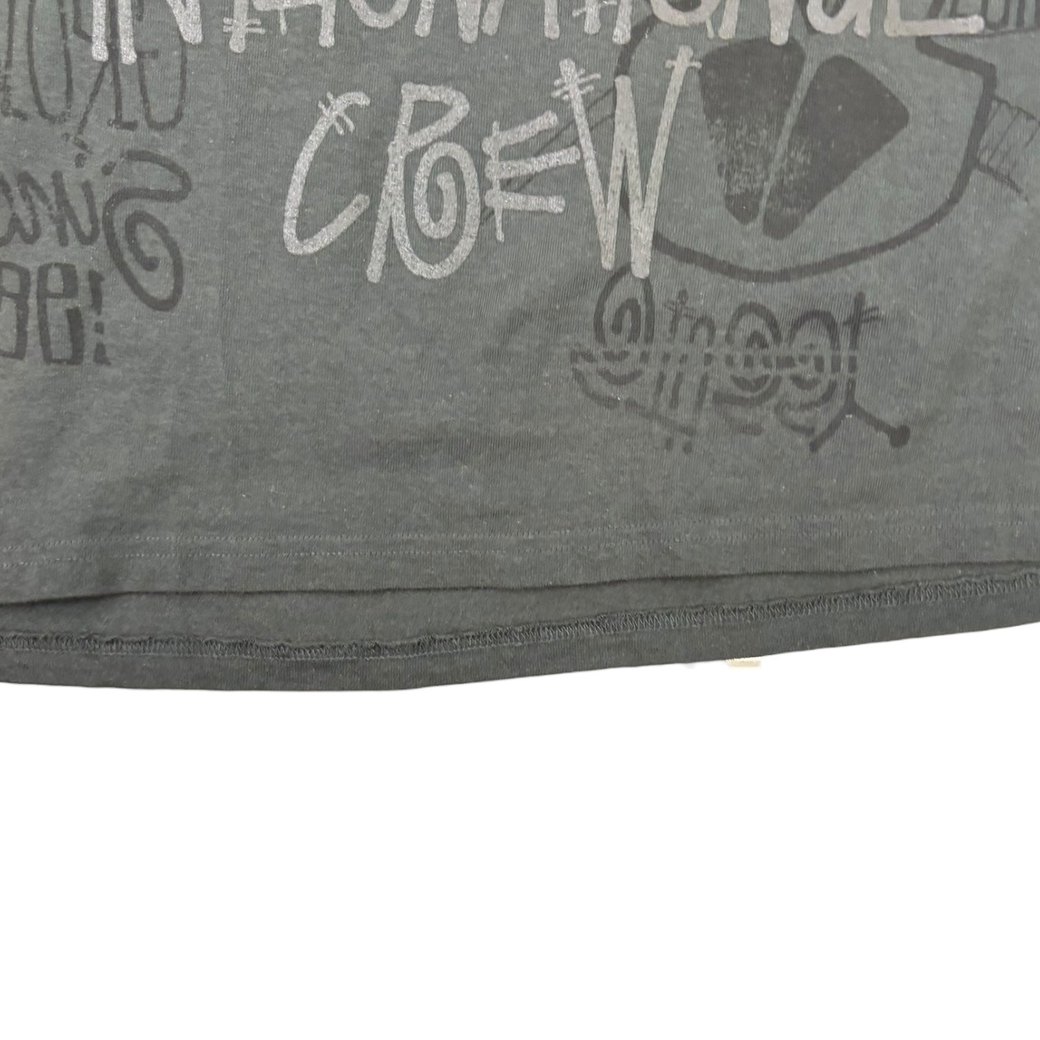 Stussy Skulls Pigment Dyed T-Shirt Grey