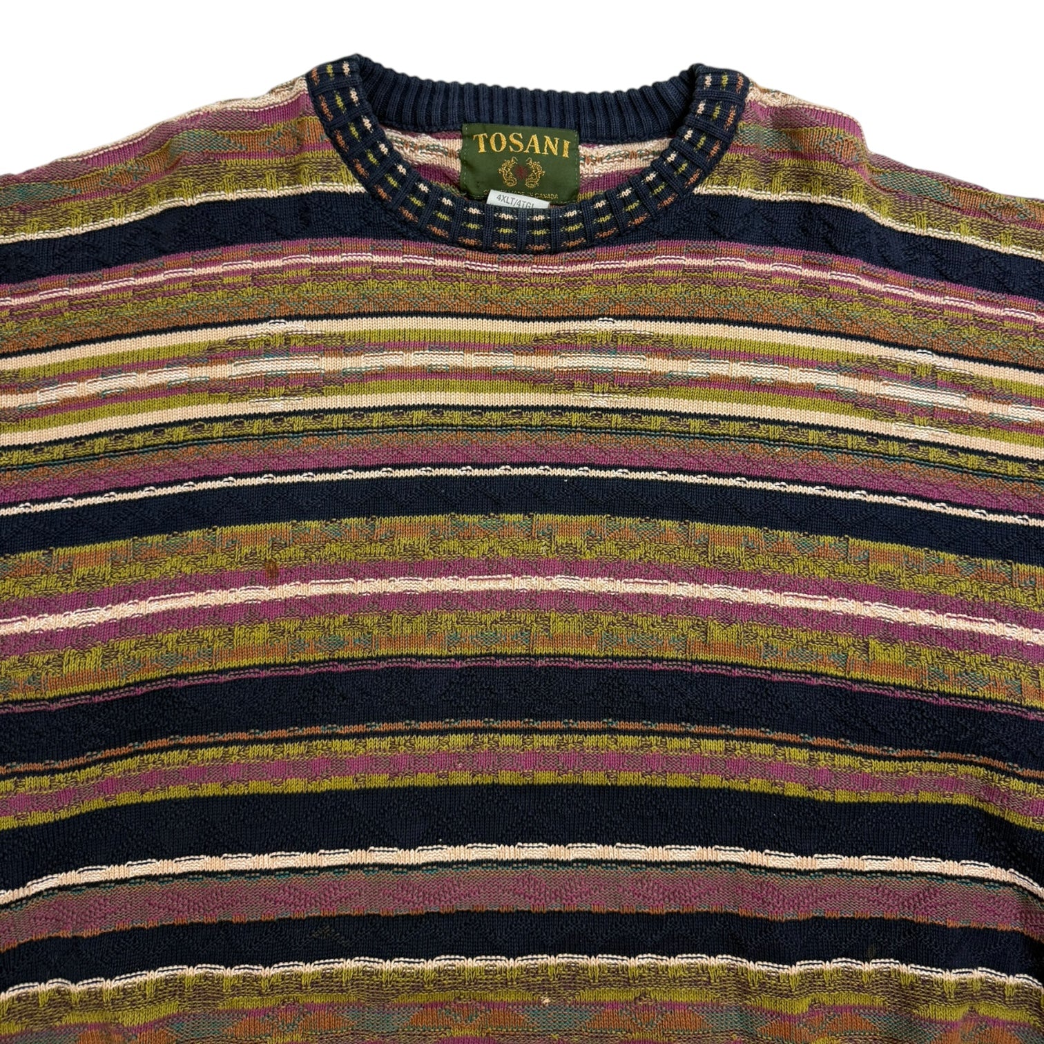 Vintage Tosani Knit Multicolour Stripe Sweater