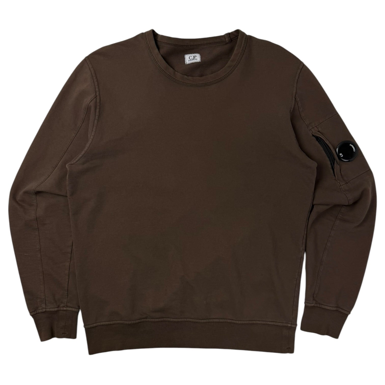 CP Company Lens Pocket Sweatshirt Brown