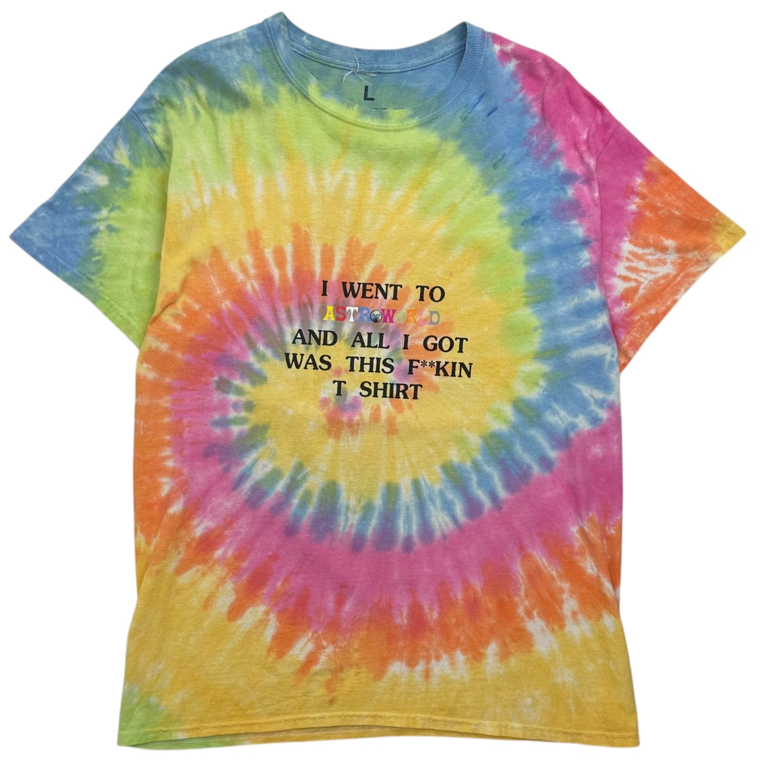 Travis Scott Astroworld ‘Wish Your Were Here’ Tye Dye Tee