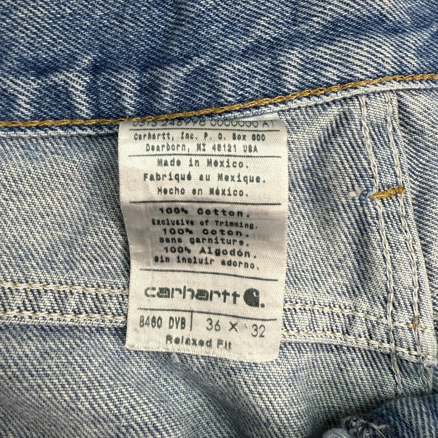 Vintage Carhartt Denim Pants Medium Wash