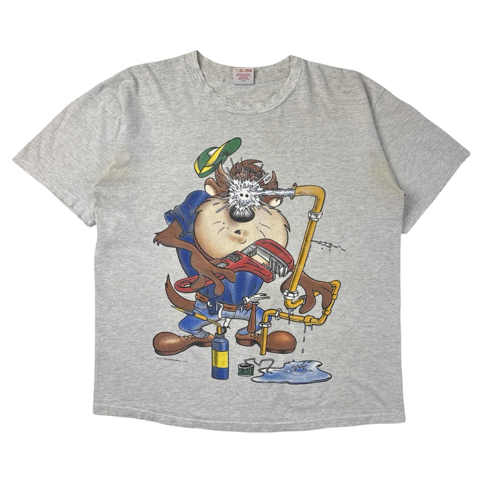 1993 Looney Tunes Taz The Mechanic Cartoon T-Shirt