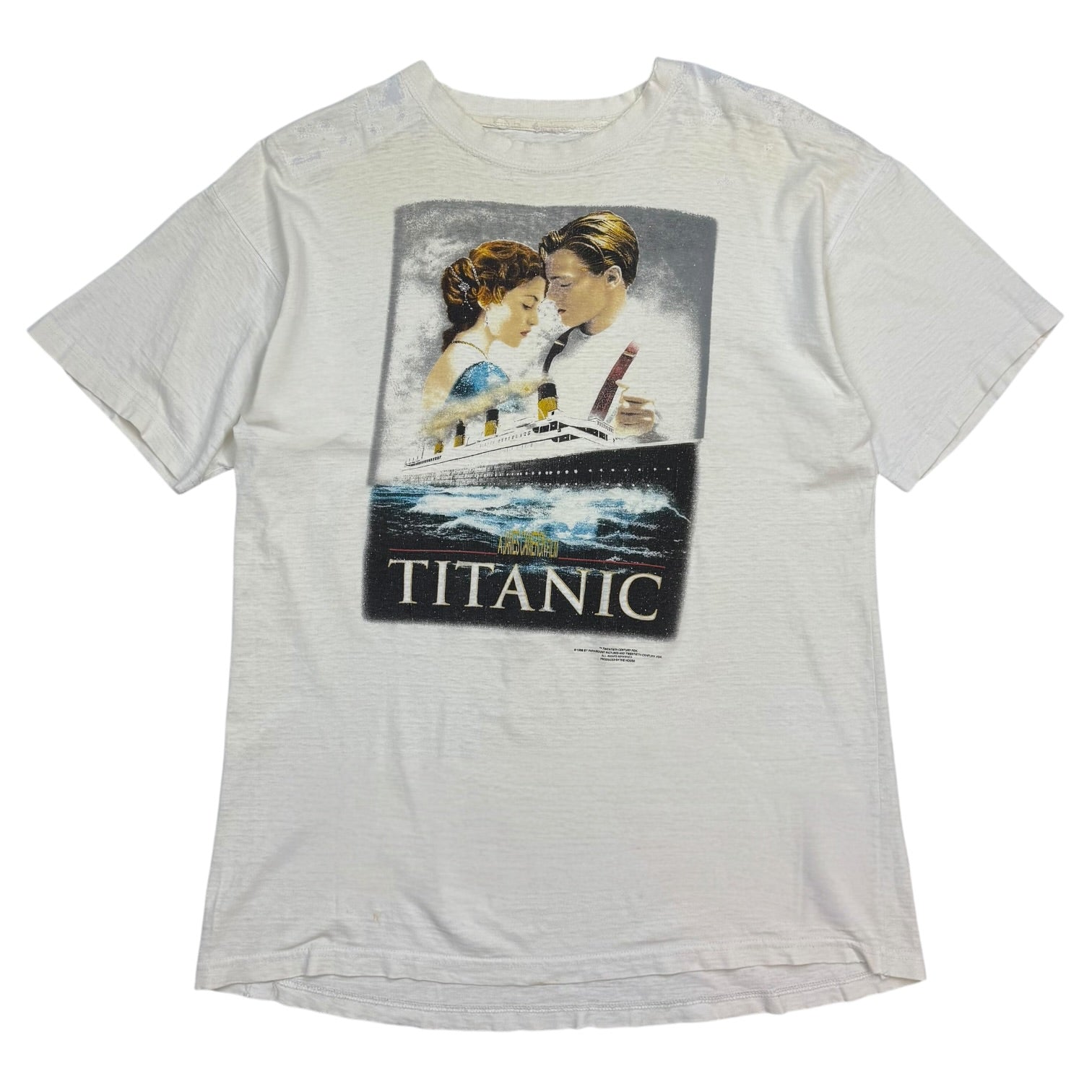 1998 Titanic Movie Tee White