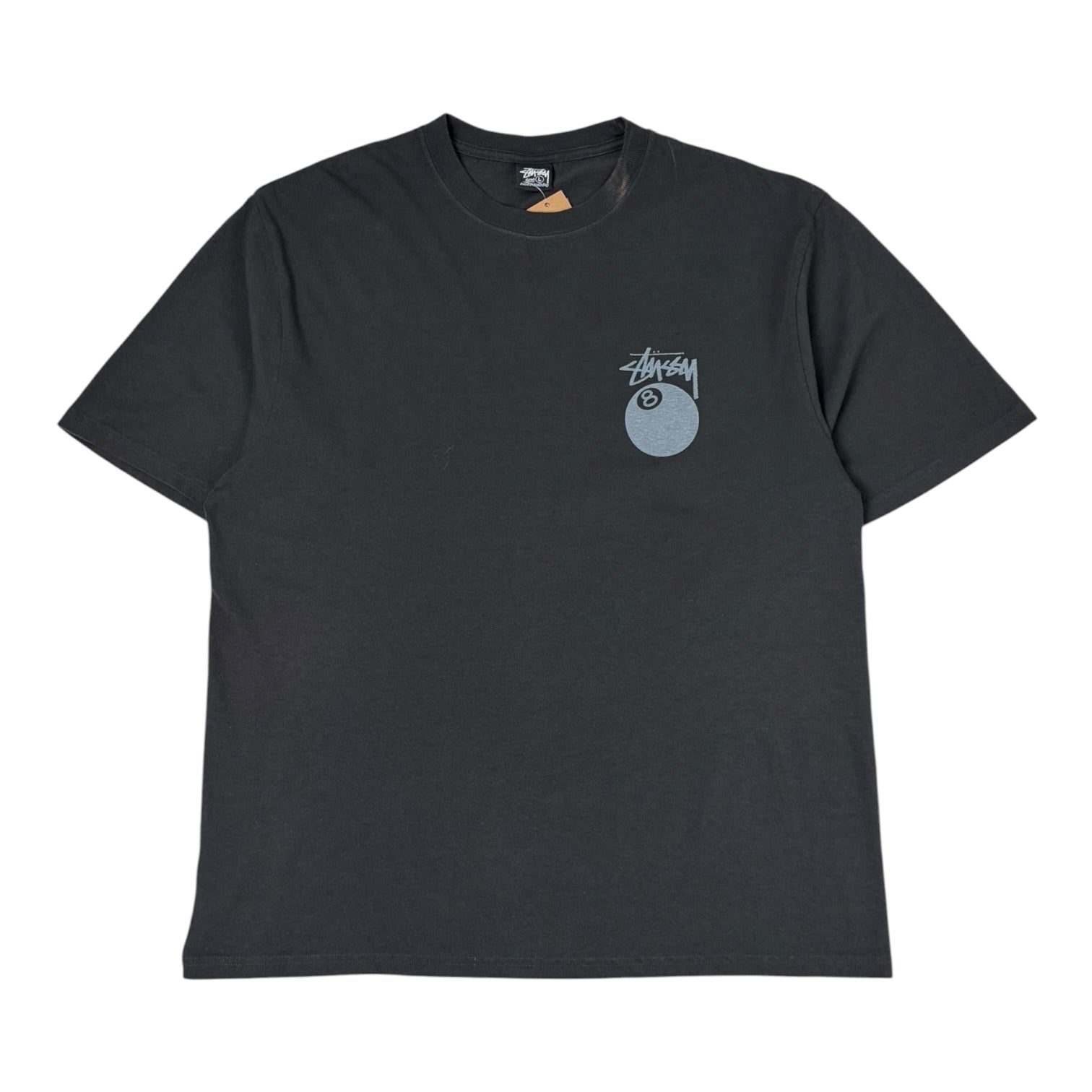 Stussy 8 Ball Pigment Dyed T-Shirt Grey