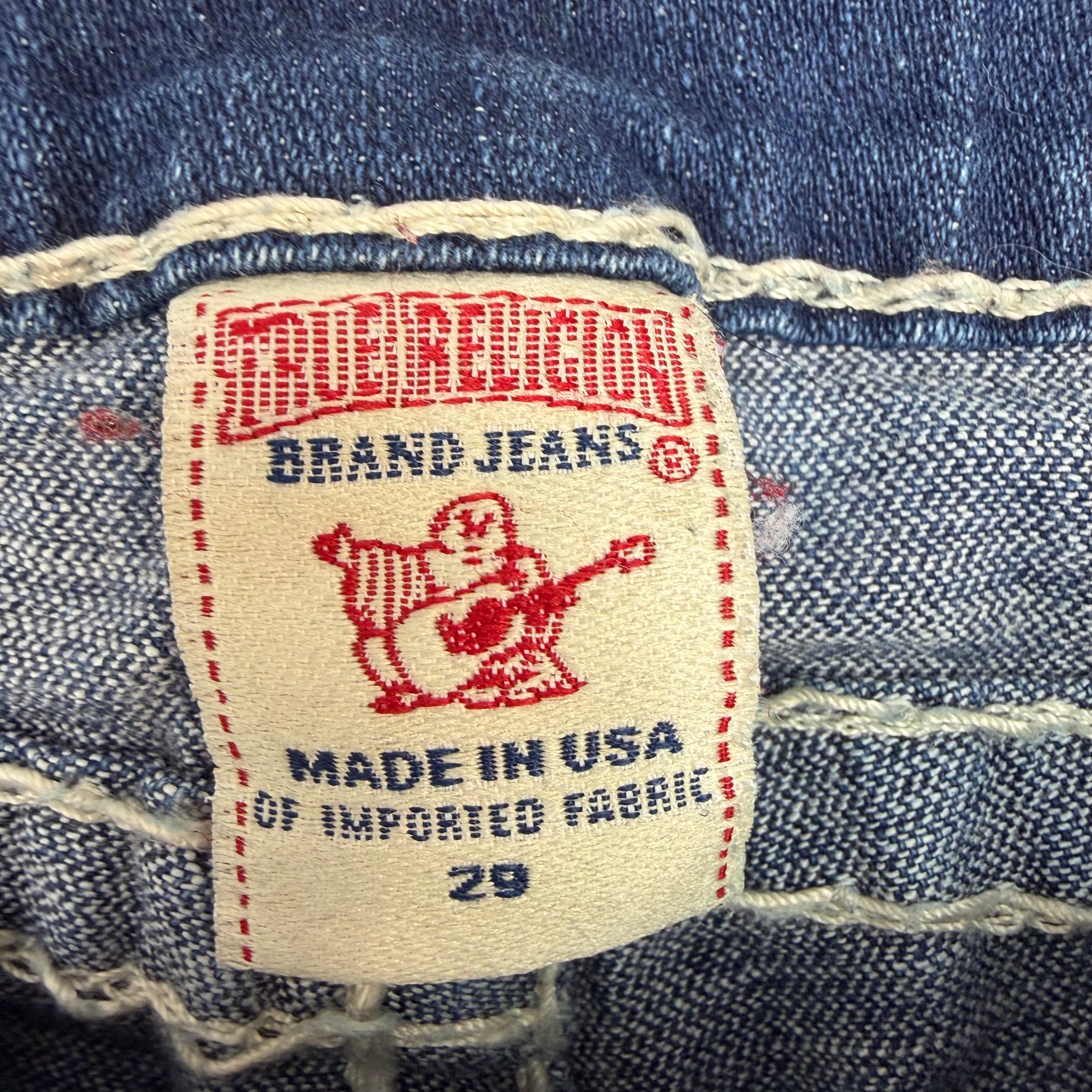 (W) Vintage True Religion Julie Super T Jeans Blue