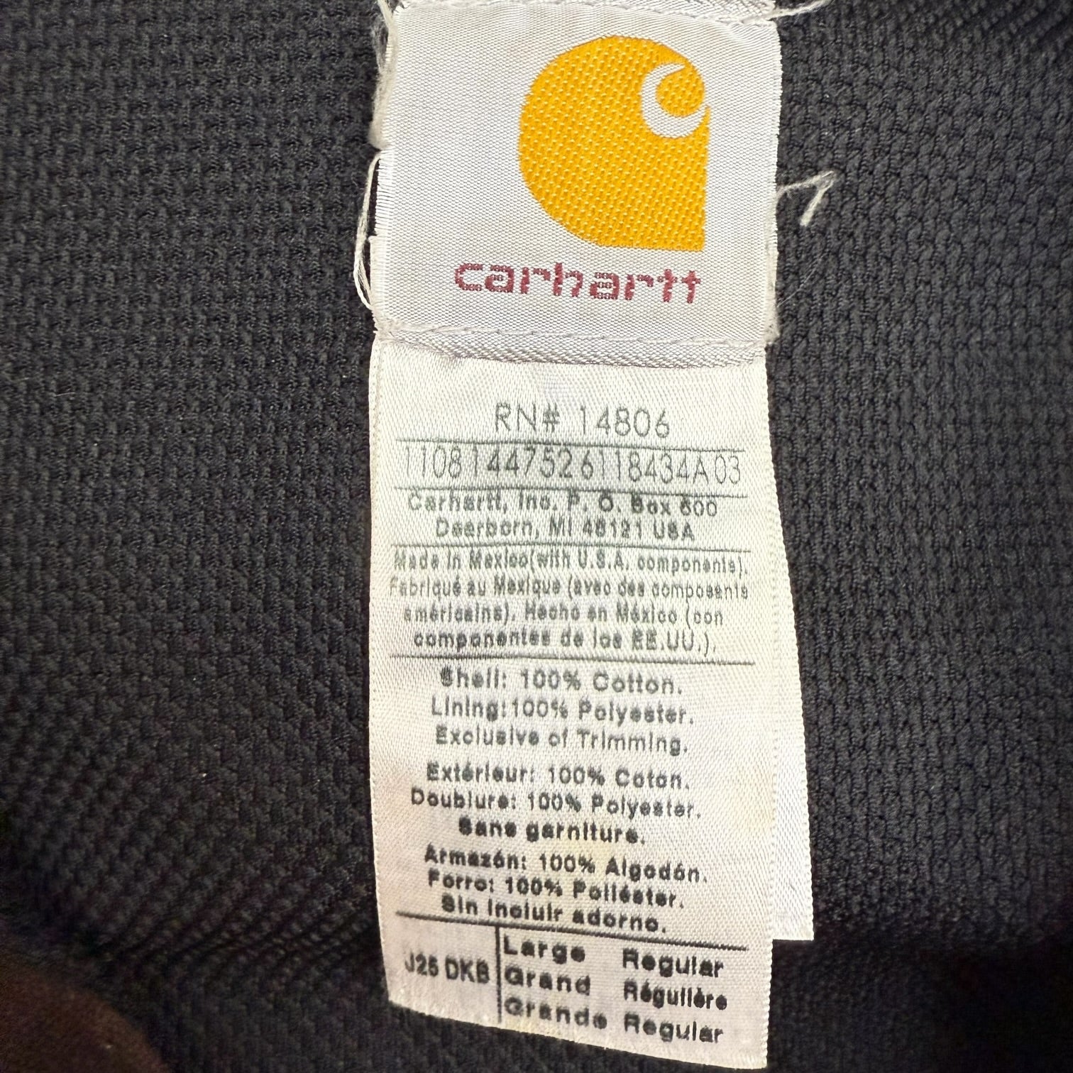 Vintage Carhartt Active Jacket Dark Brown