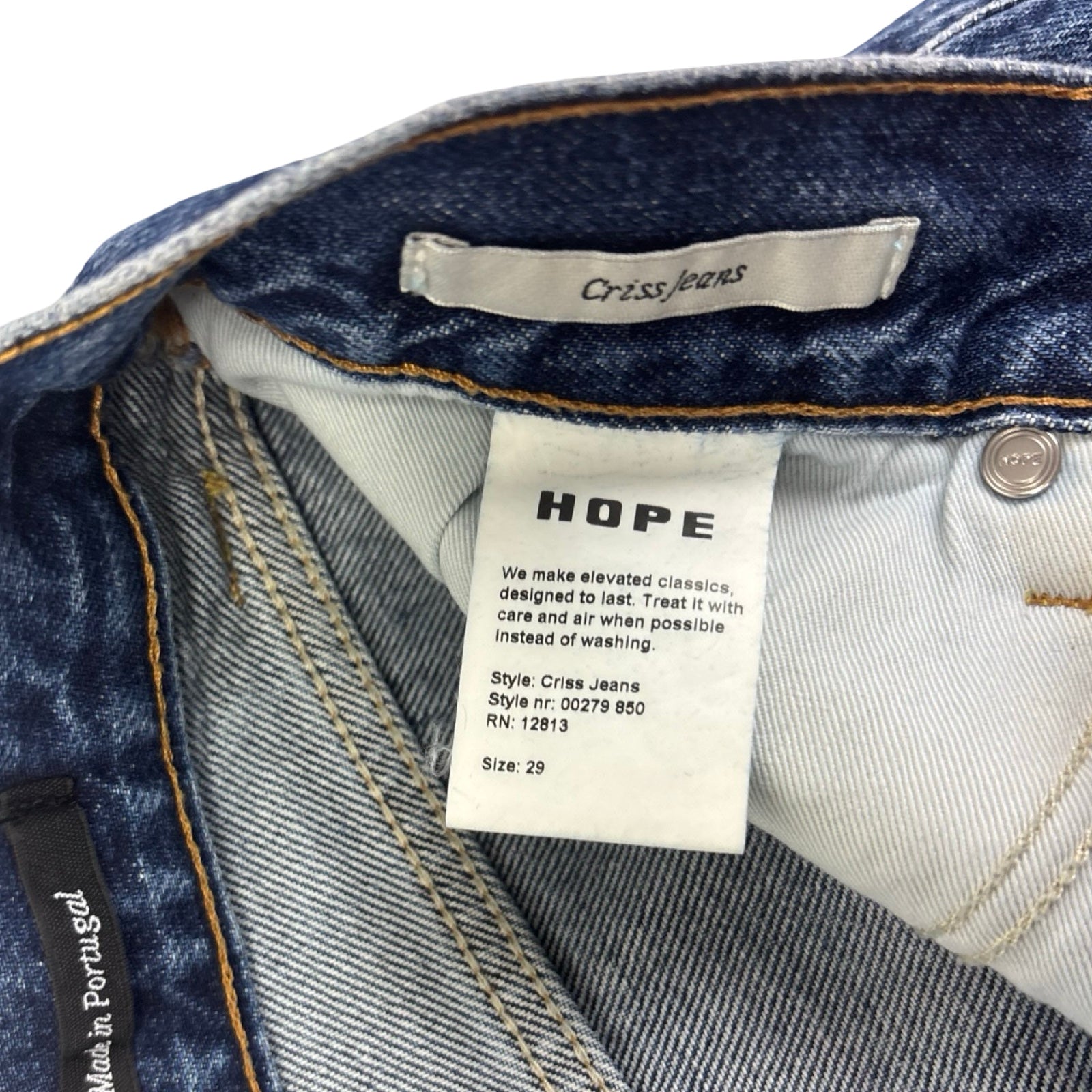 HOPE STLHM Criss Loose Fit Jeans Dark Indigo