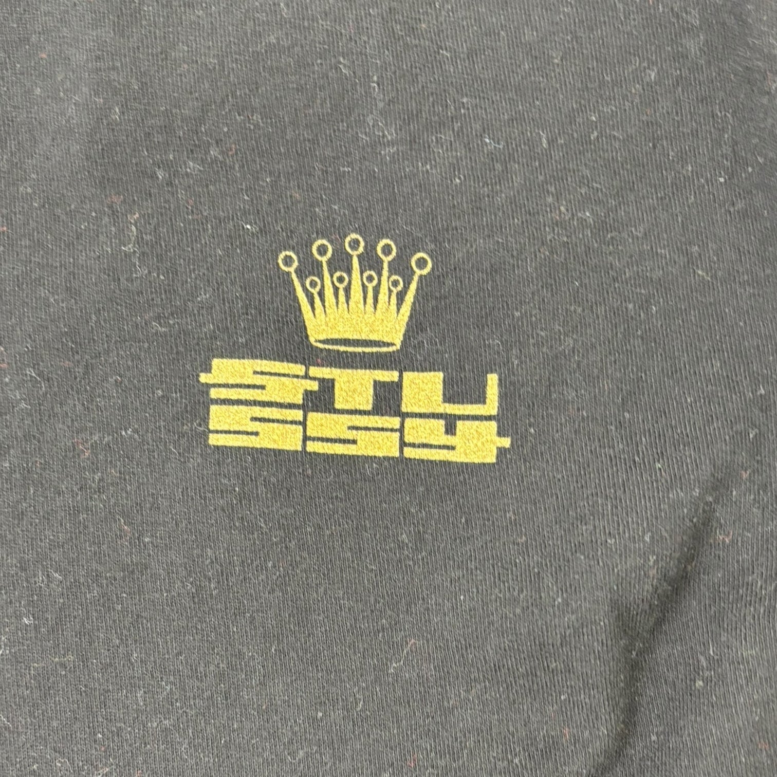 Stussy Crown Logo T-Shirt Black