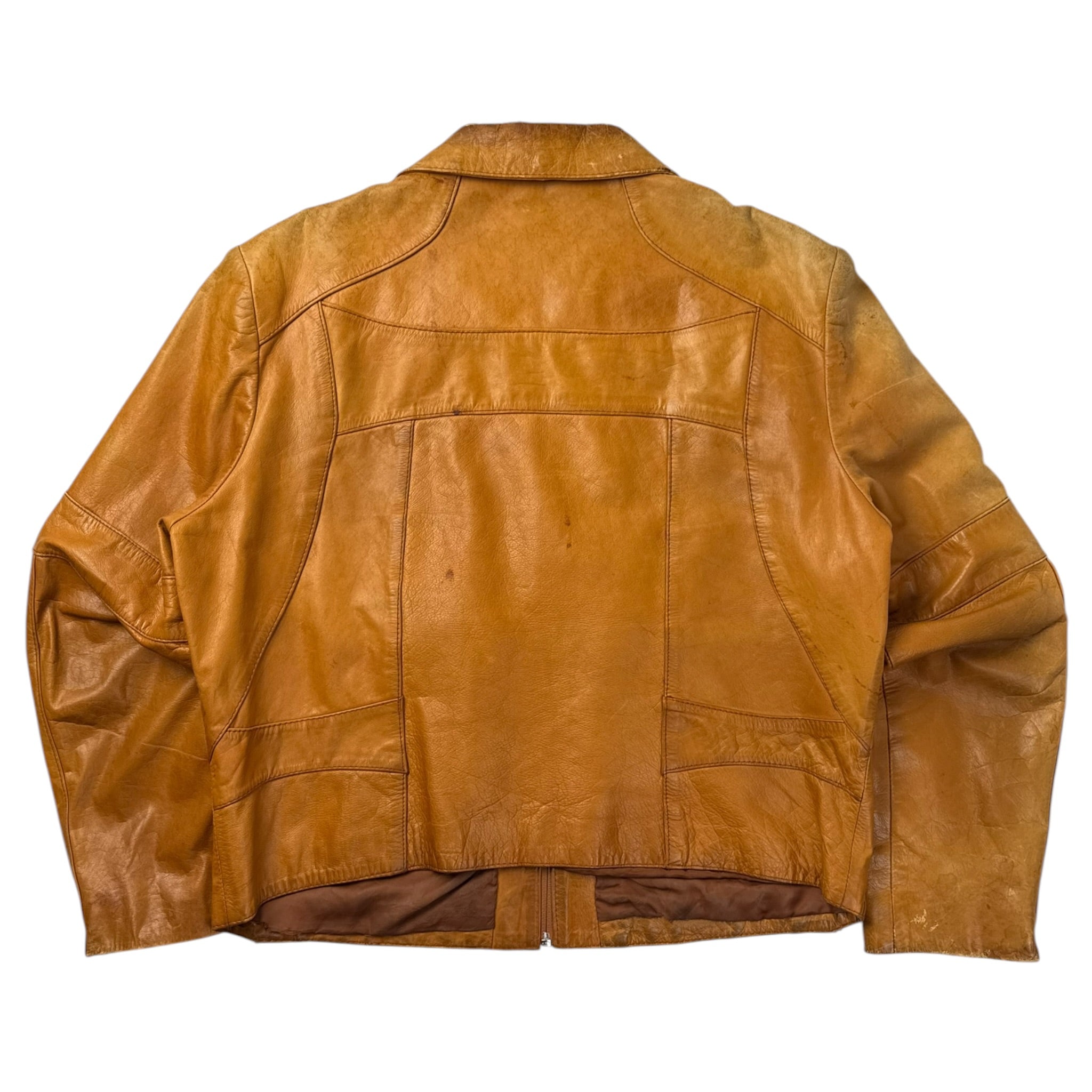 Vintage Wilsons House of Suede Leather Jacket Dark Mustard