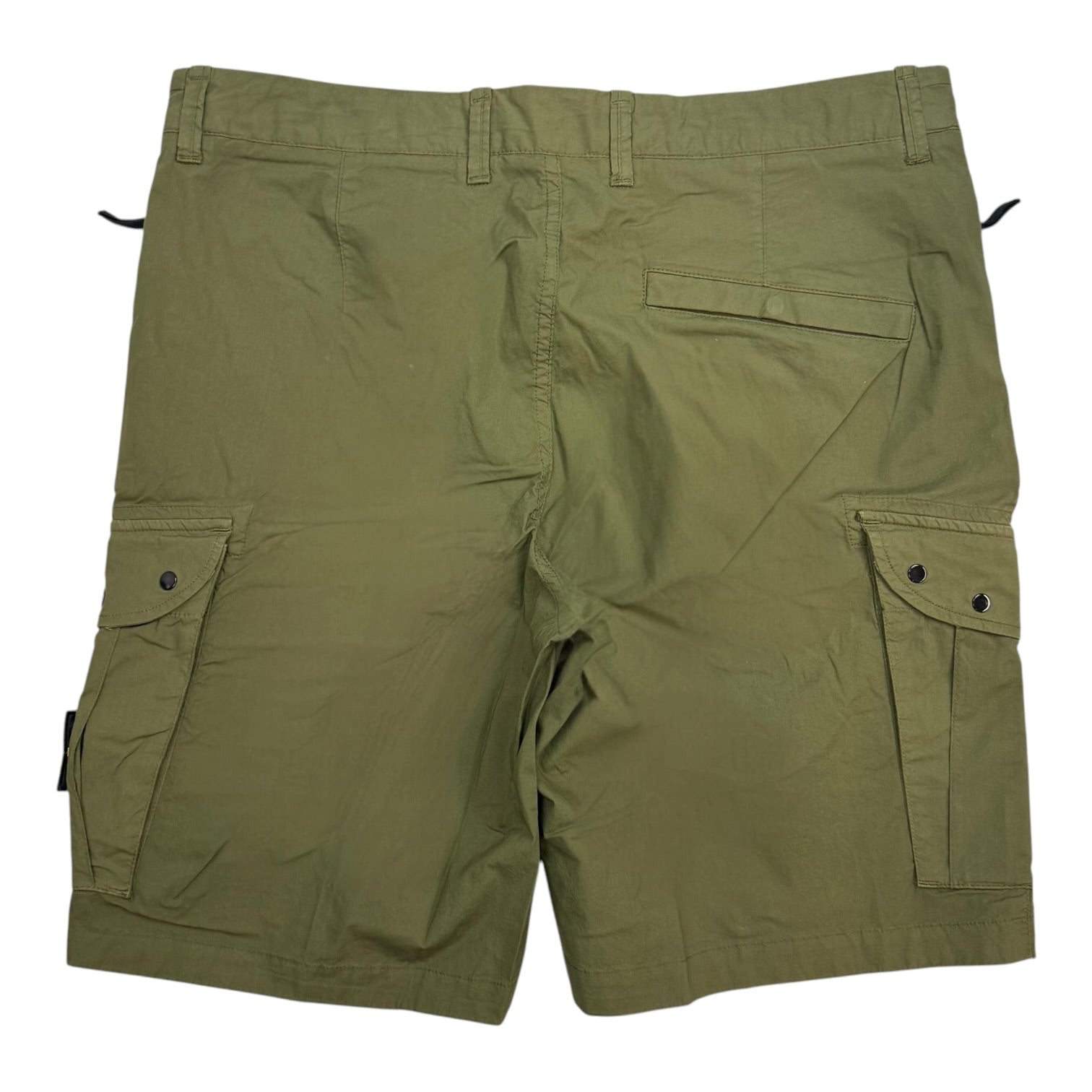 Stone Island Badge Cargo Shorts Olive Green