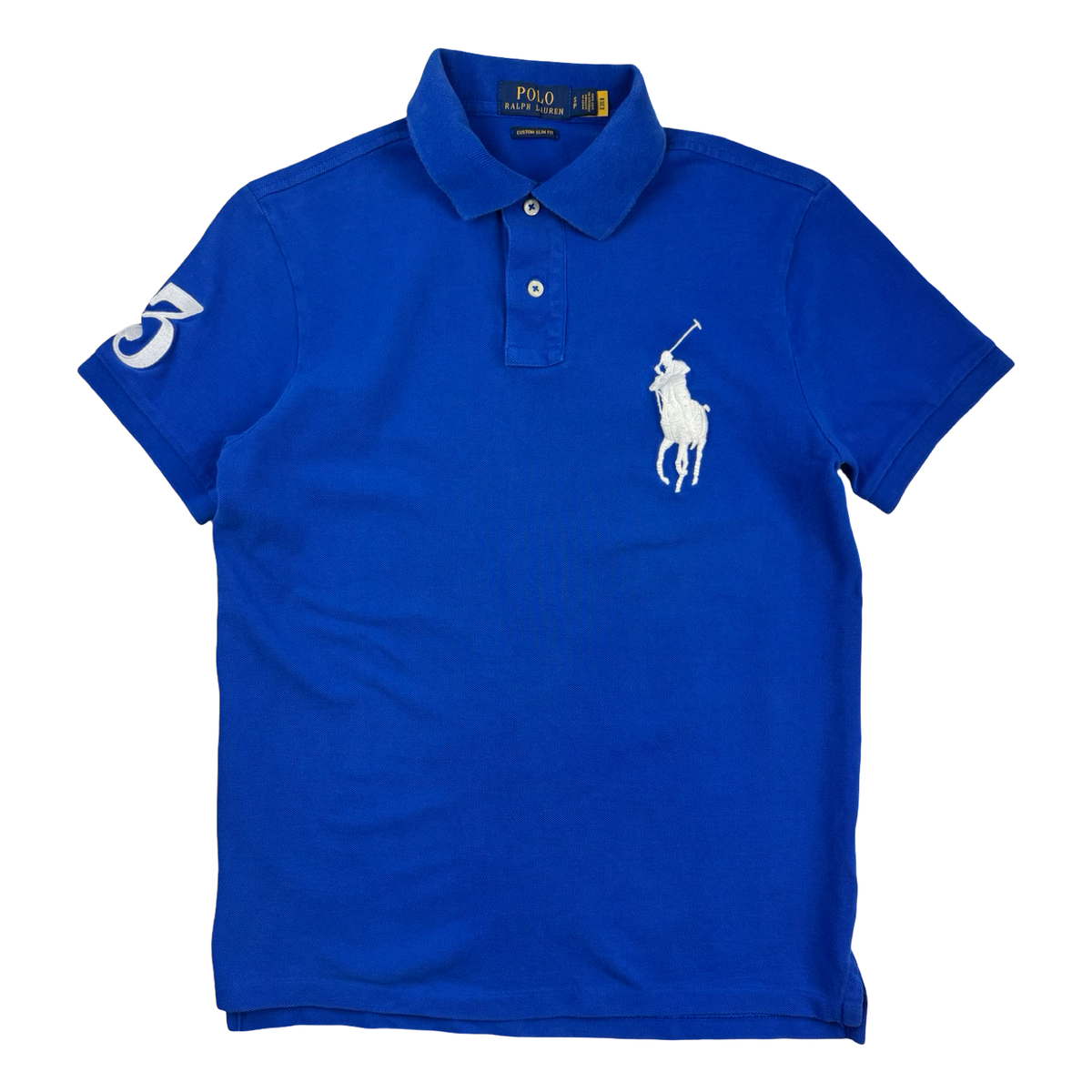 Vintage Polo Ralph Lauren Big Pony Polo Shirt Blue