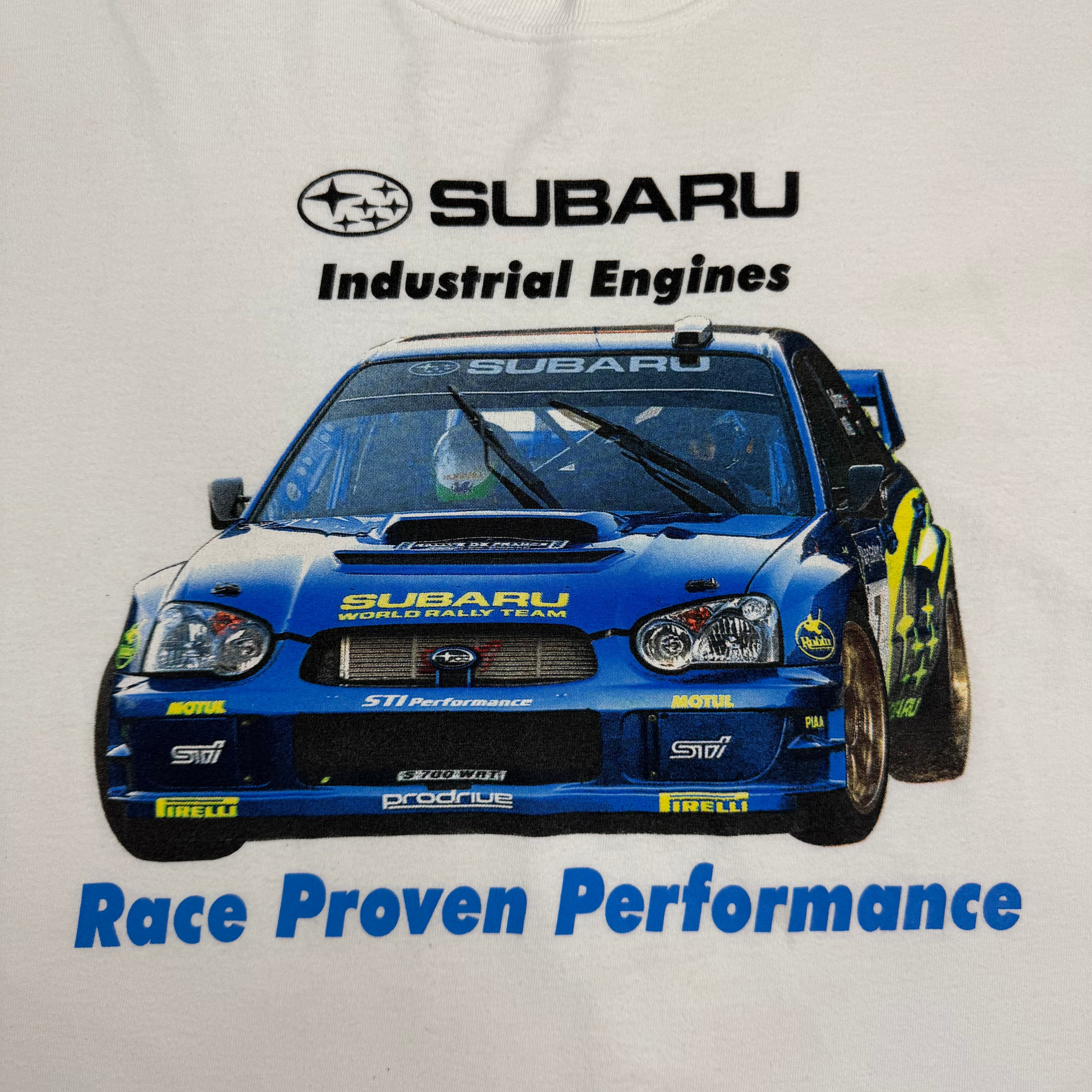 Vintage Suburu WRX Race Proven Performance Tee White