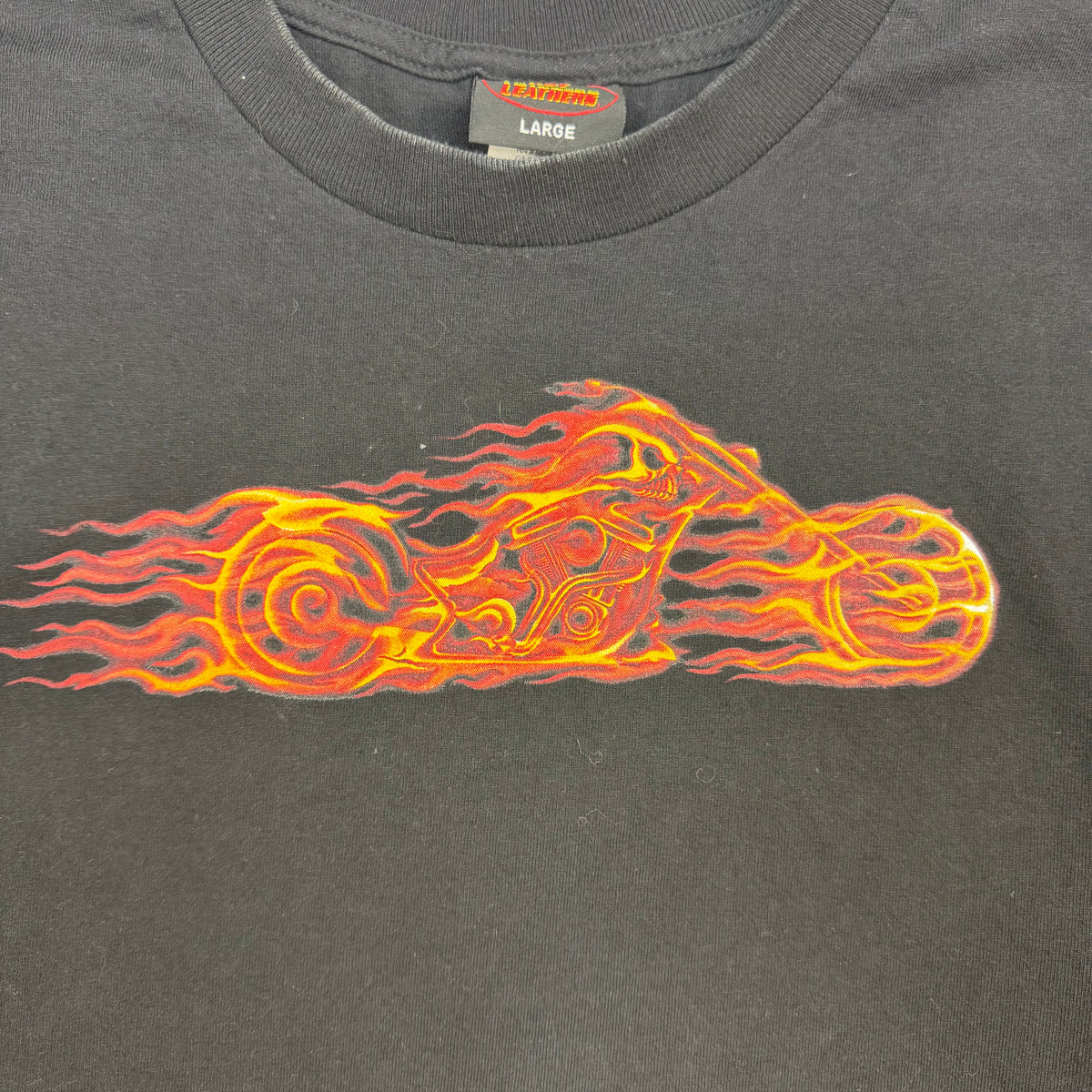 Vintage Tortilla Flat Flaming Bike Longsleeve Black