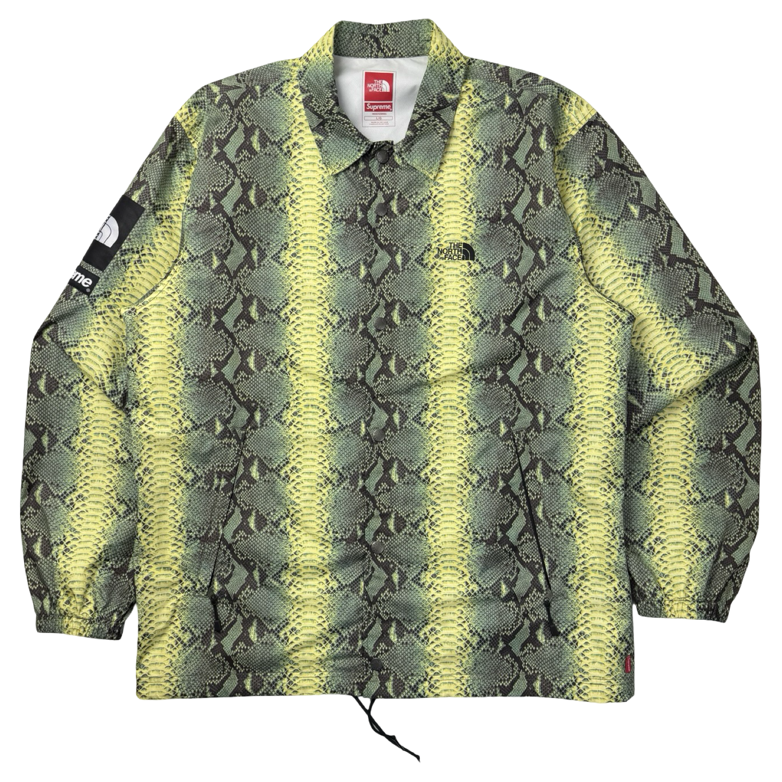 Supreme TNF Snakeskin Taped Seam Coaches Jacket