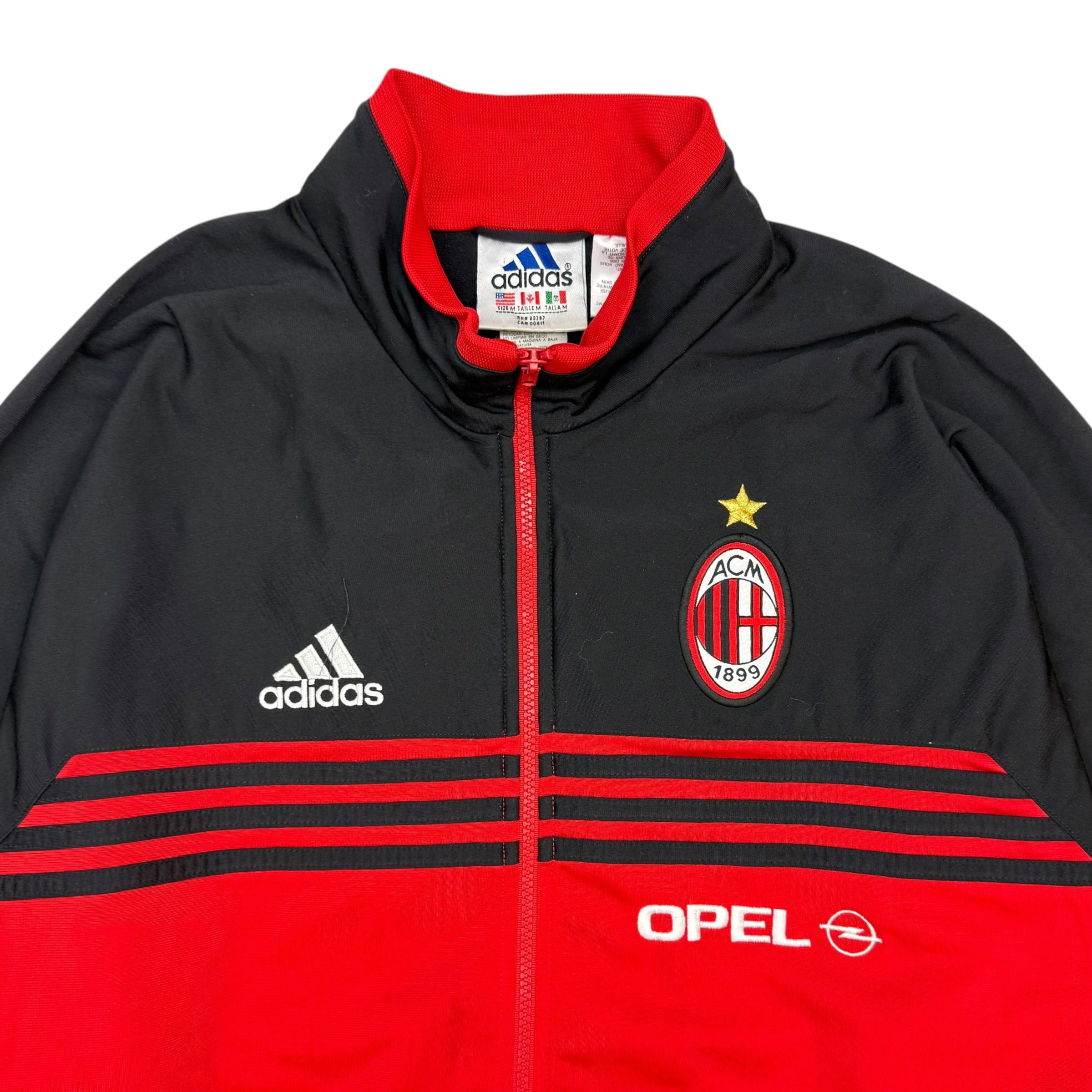 Vintage Adidas AC Milan Warmup Jacket Red/Black