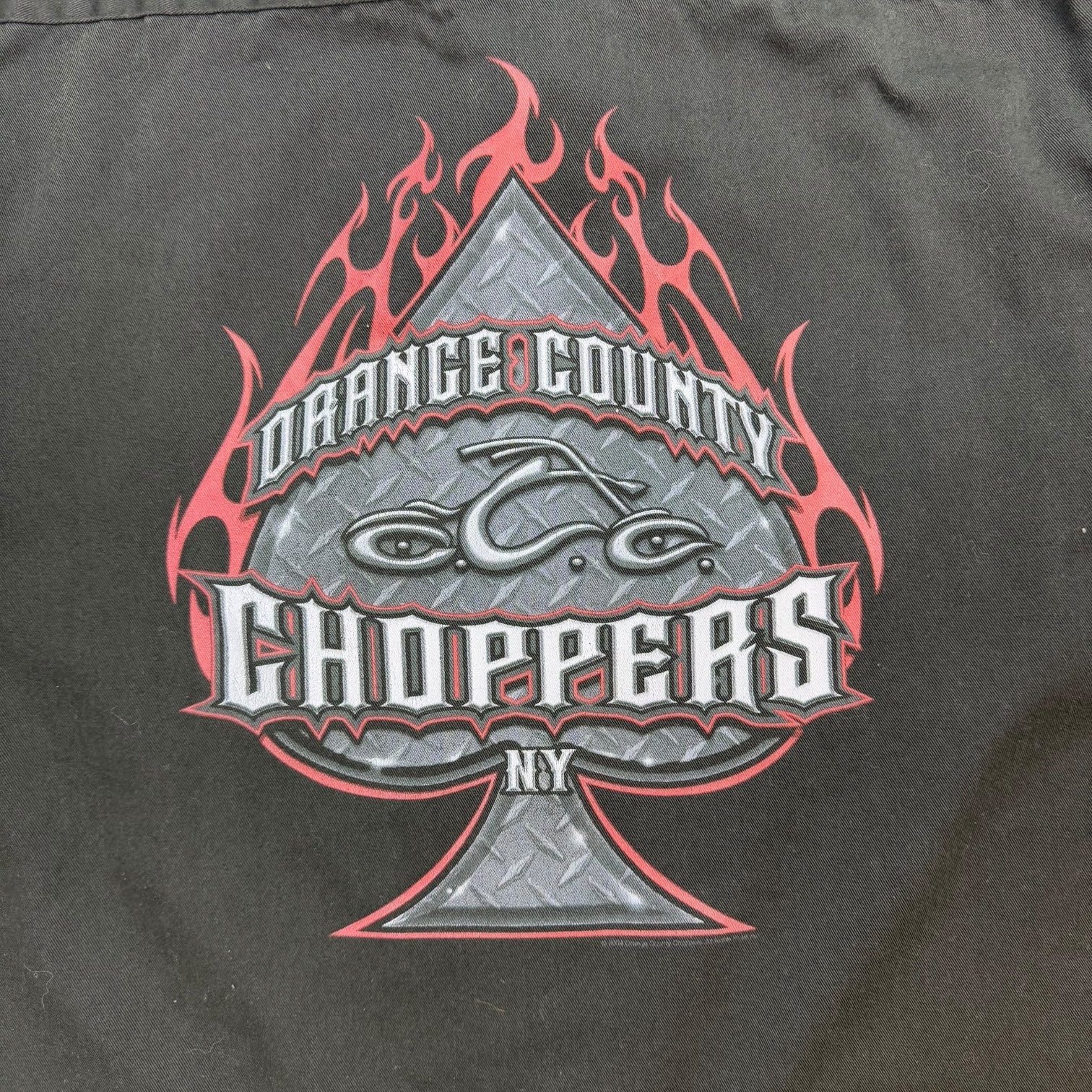 Vintage Orange County Choppers Button Up Shirt Black