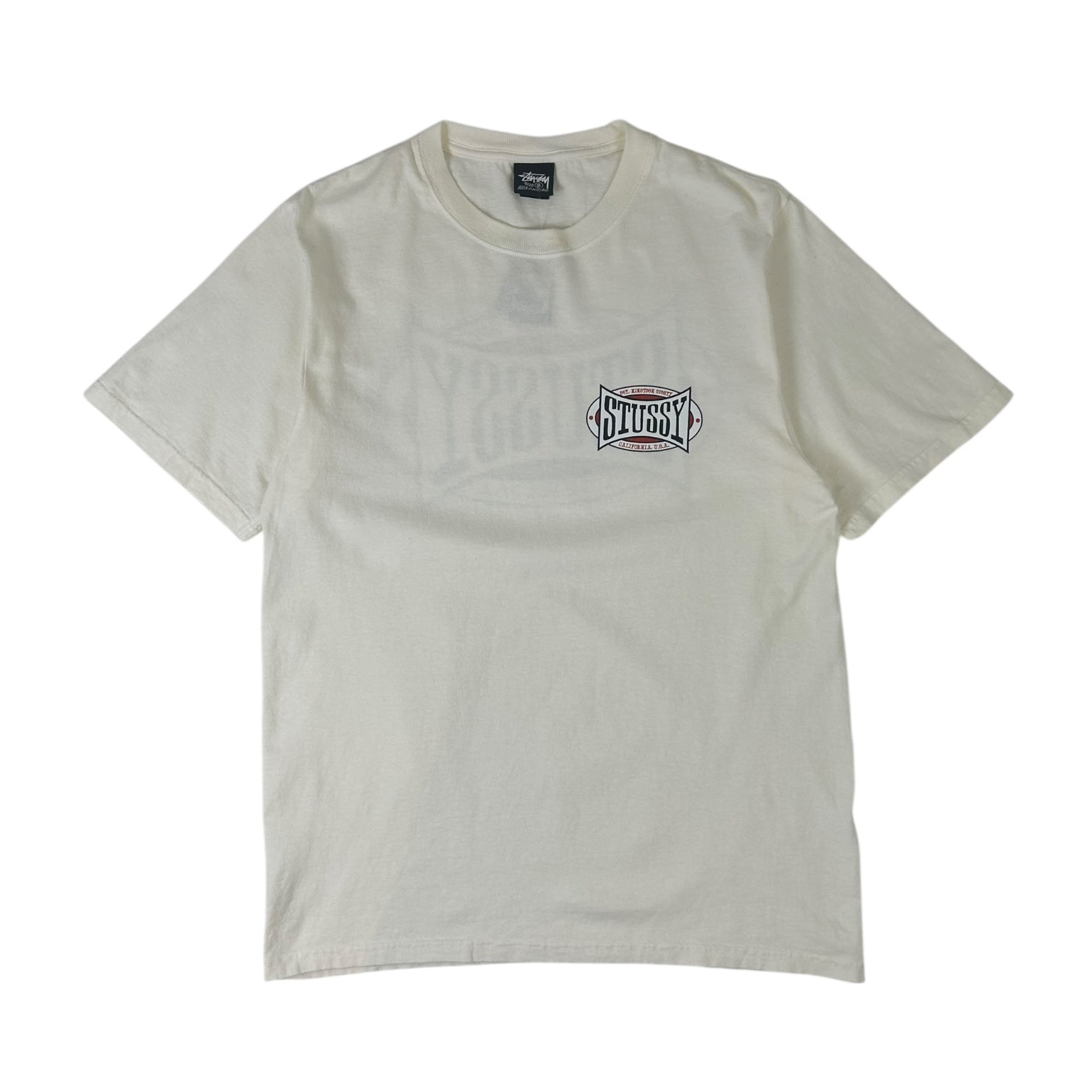 Stussy Champion Oval T-Shirt White