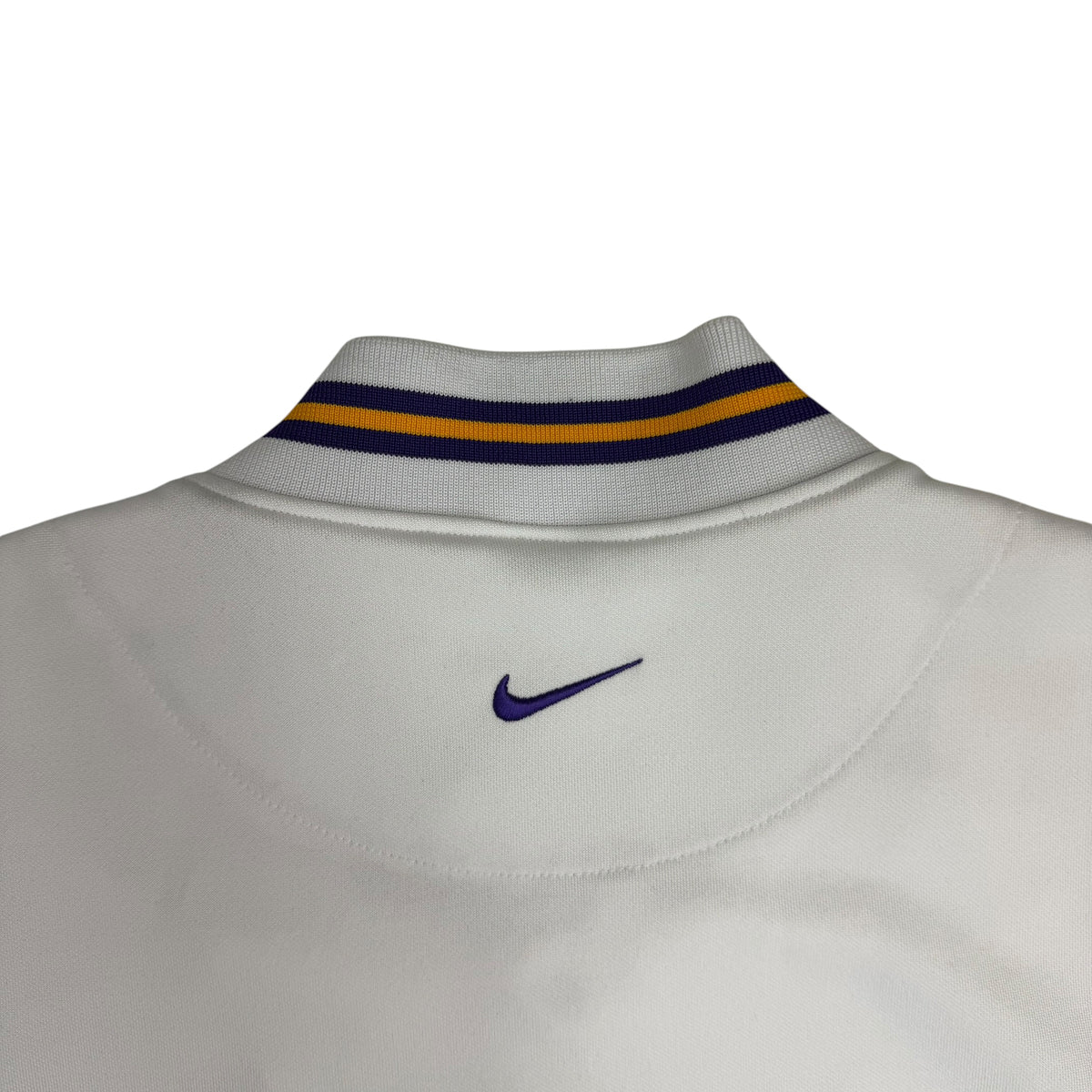 Vintage Nike Los Angeles Lakers Snap Button Shootaround Jersey White