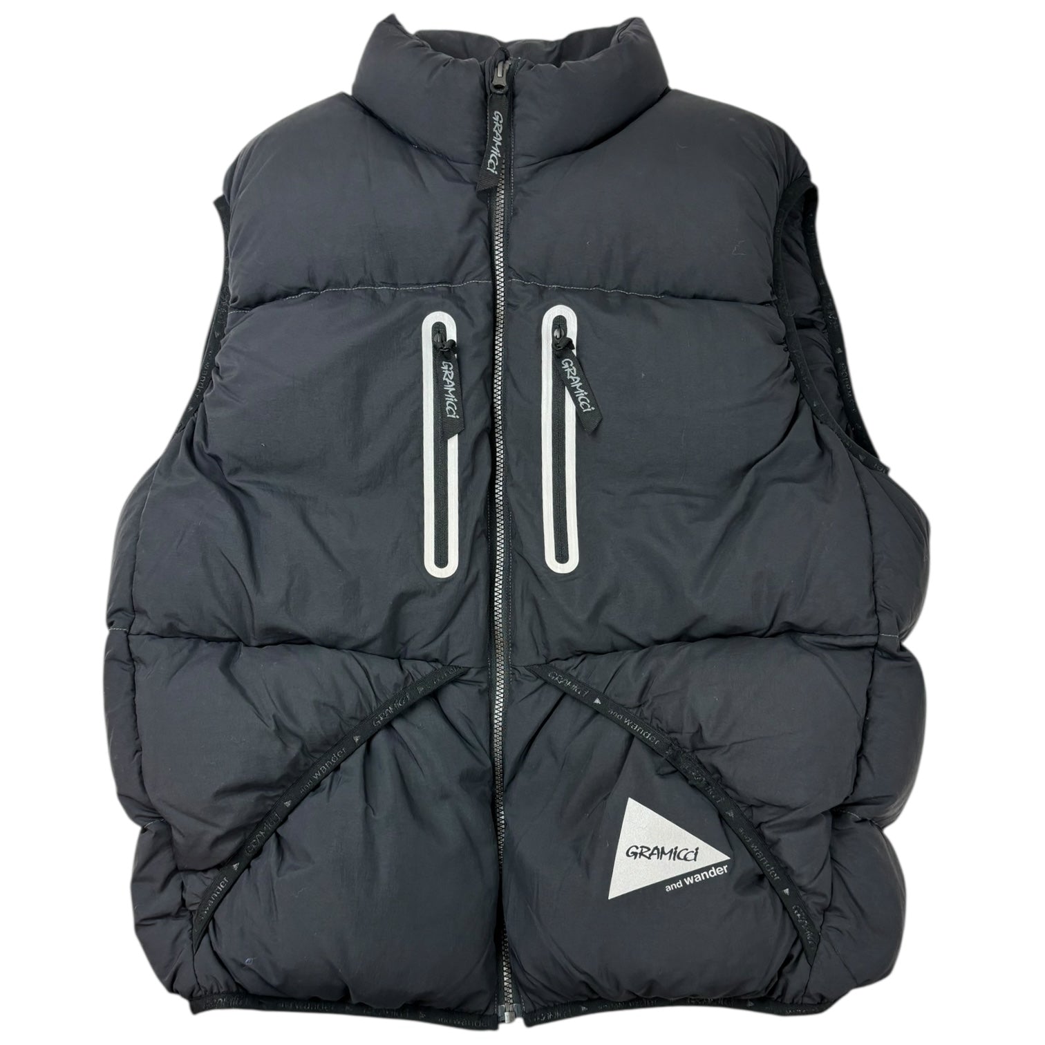 And Wander x Gramicci Down Vest Black