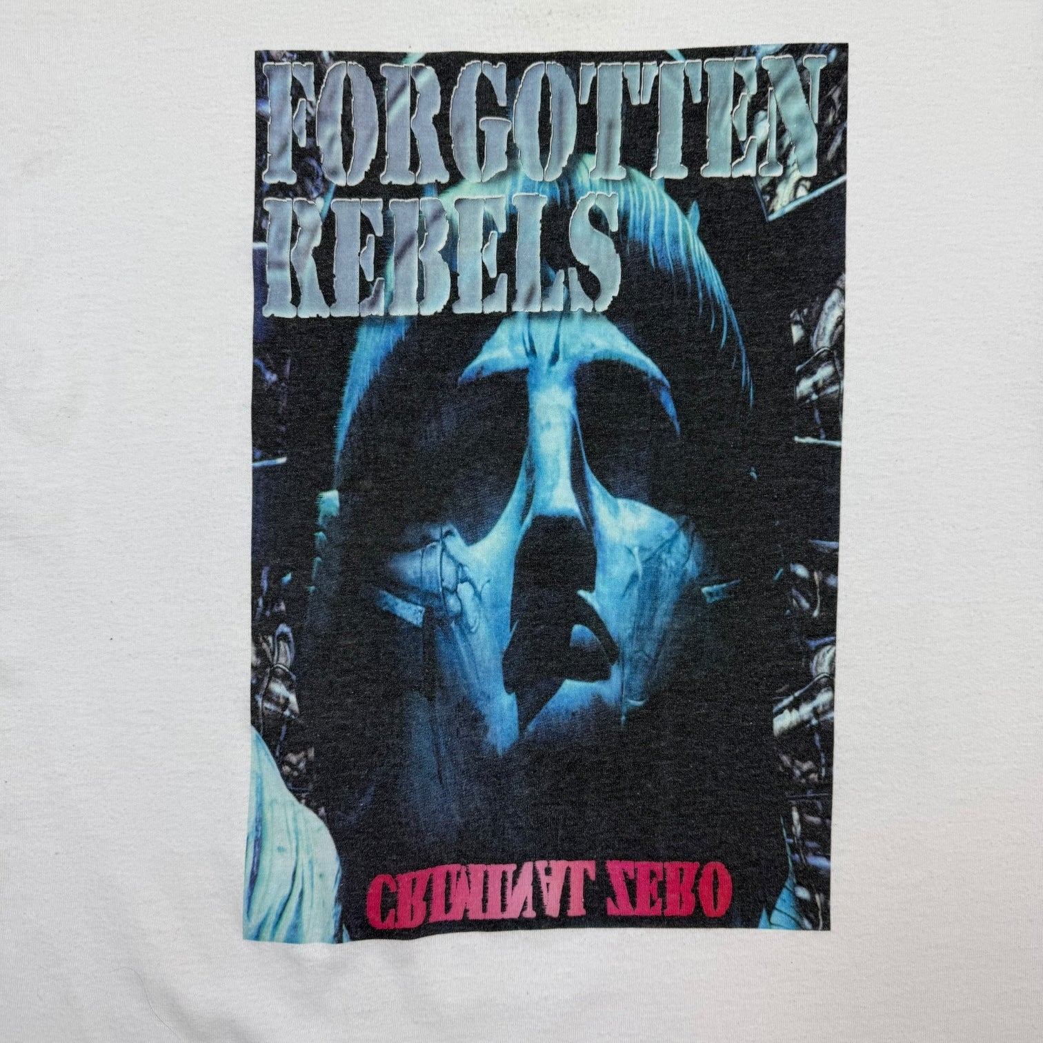 Vintage Criminal Zero Forgotten Rebels Tee White