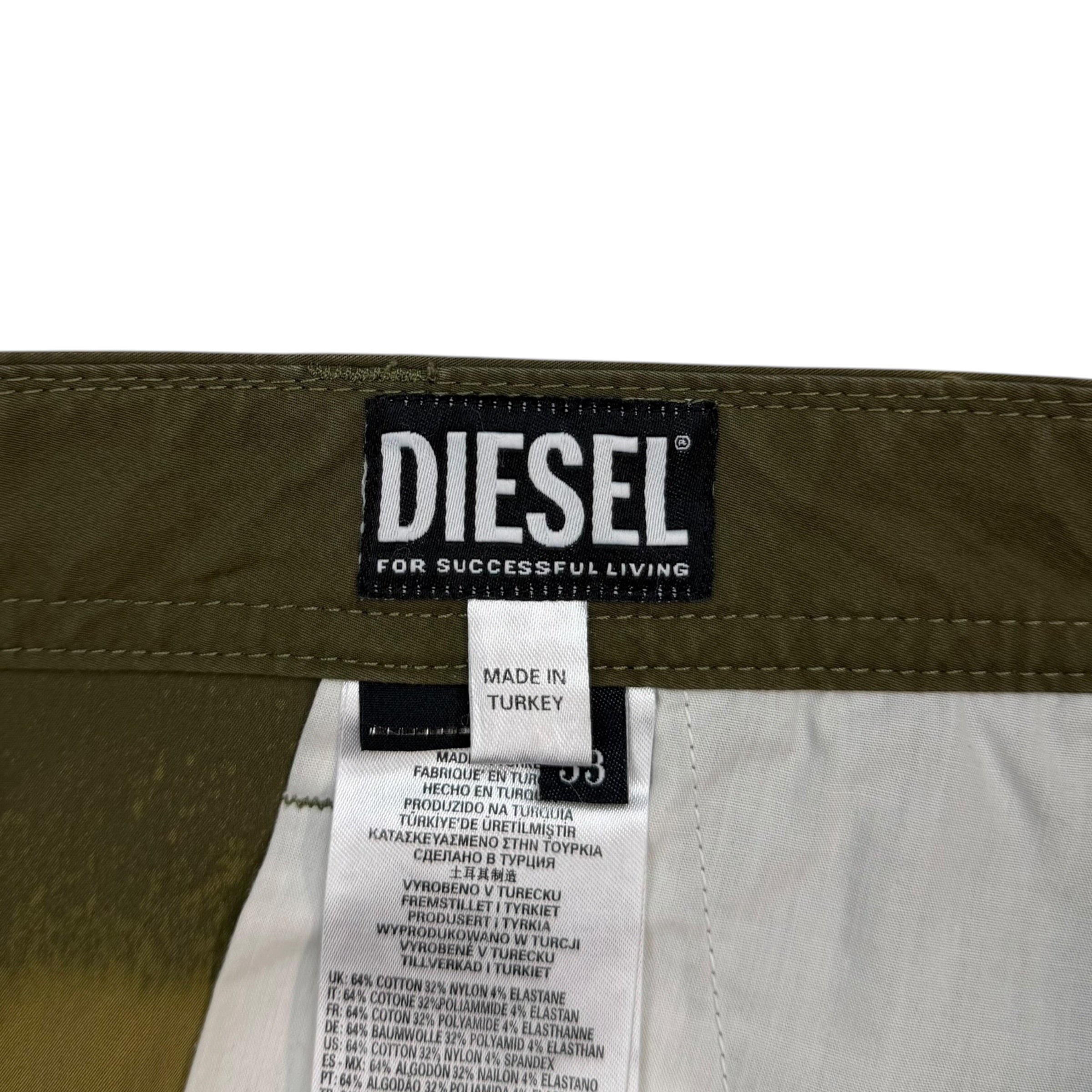 Diesel Bleach Pants Sea Green