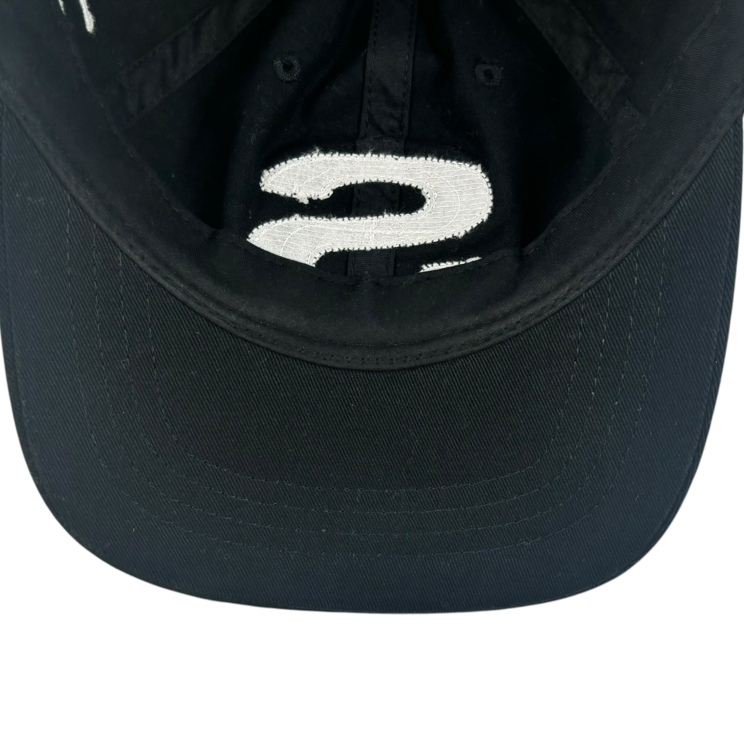 Stussy Chenille S Logo Low Pro SnapBack Hat Black