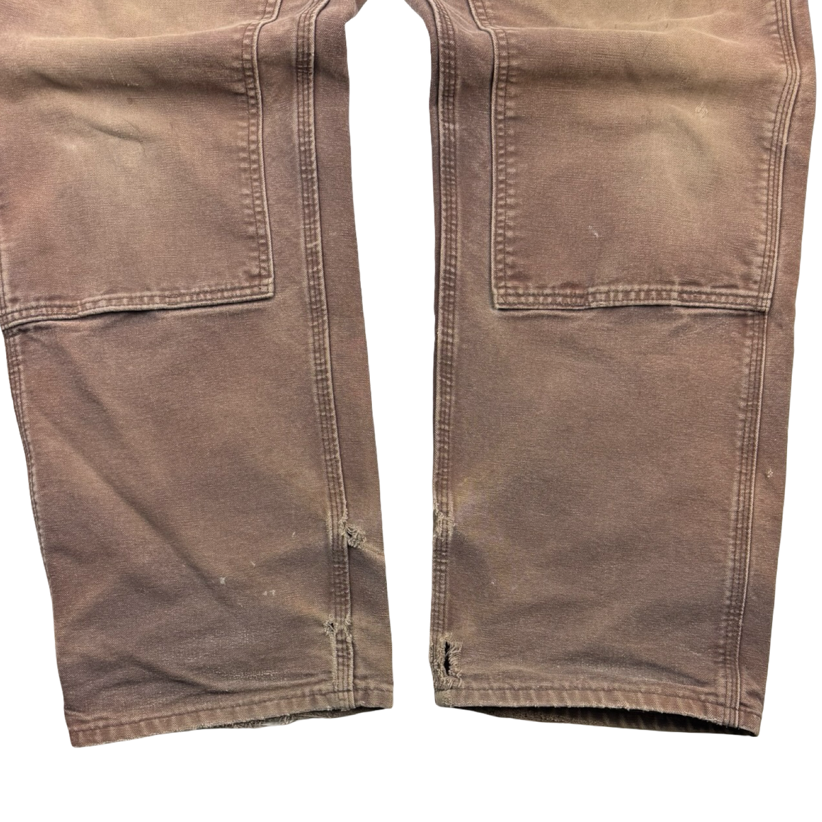 Vintage Carhartt Double Knee Bottoms Hot Cocoa Faded