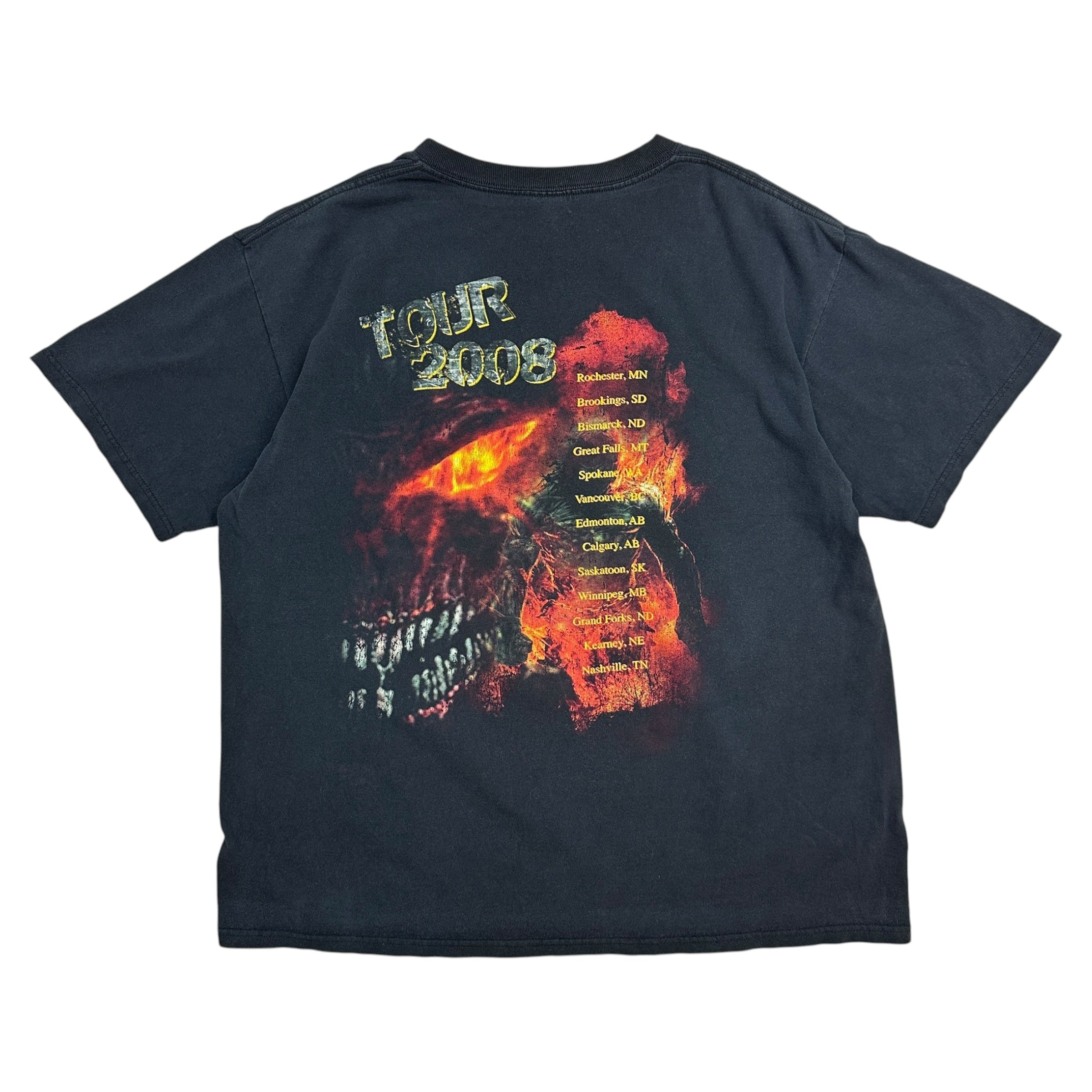 2008 Disturbed Indestructible Tour Tee Black