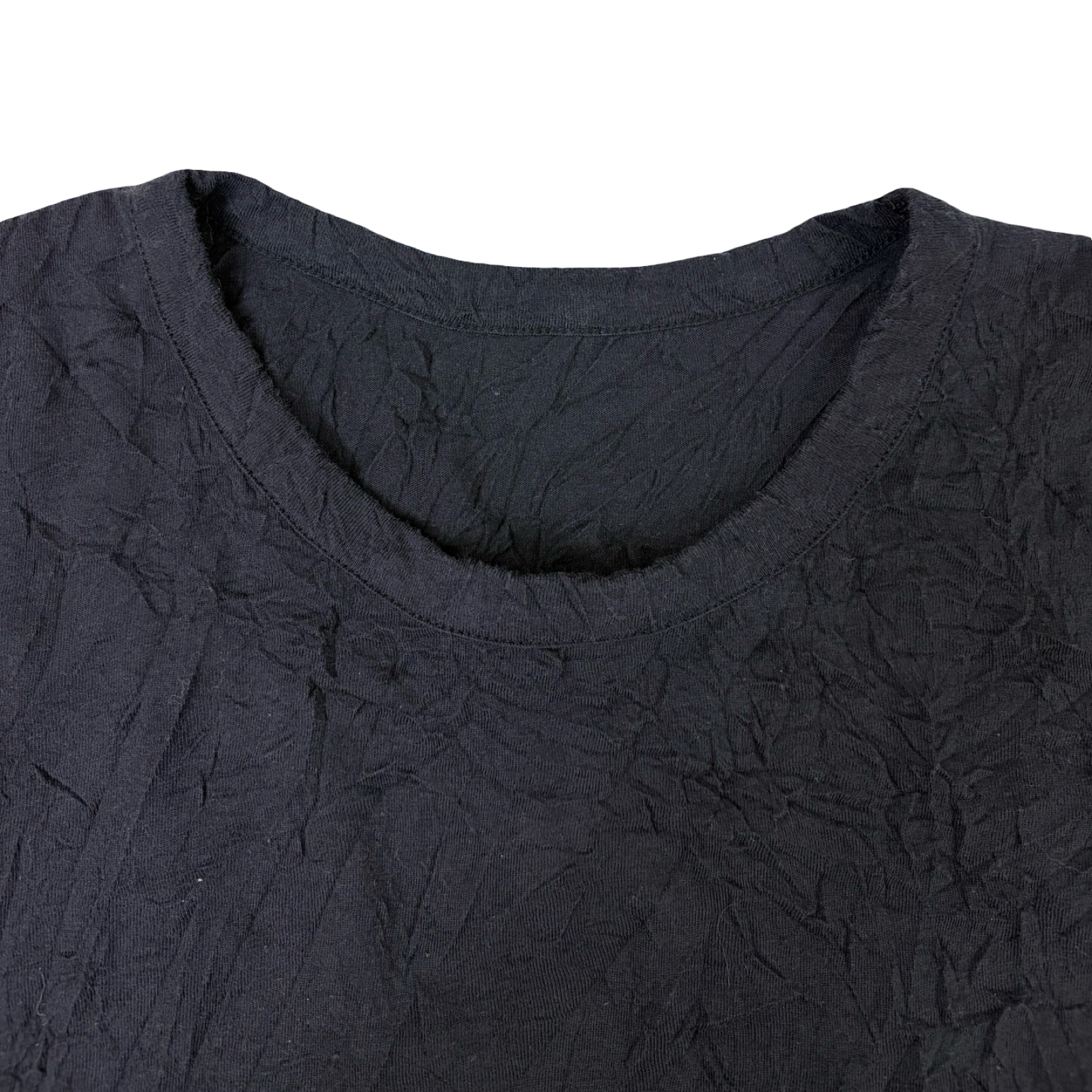 Y’s Yohji Yamamoto Wrinkle Jersey Stitch Longsleeve Black