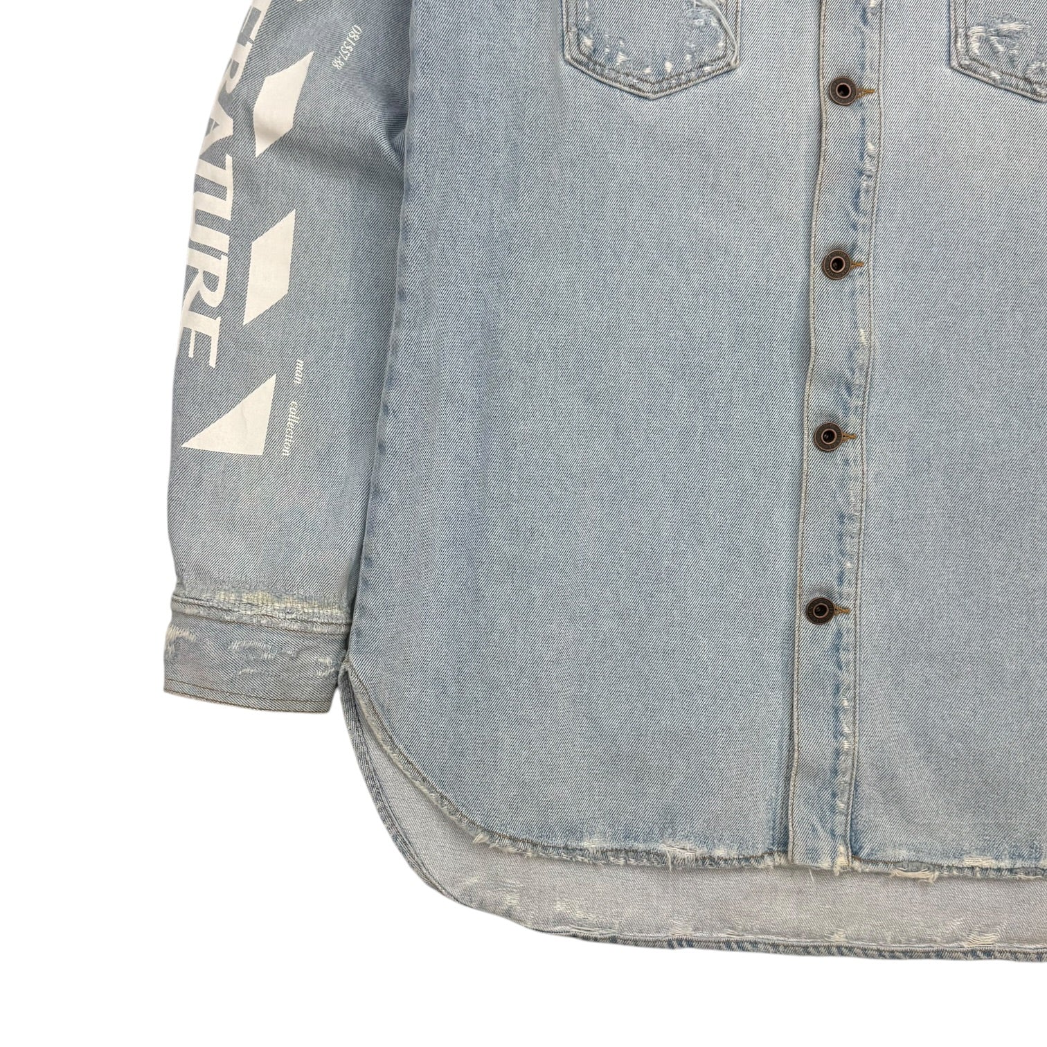 Off-White Temparture Denim Shirt Light Wash