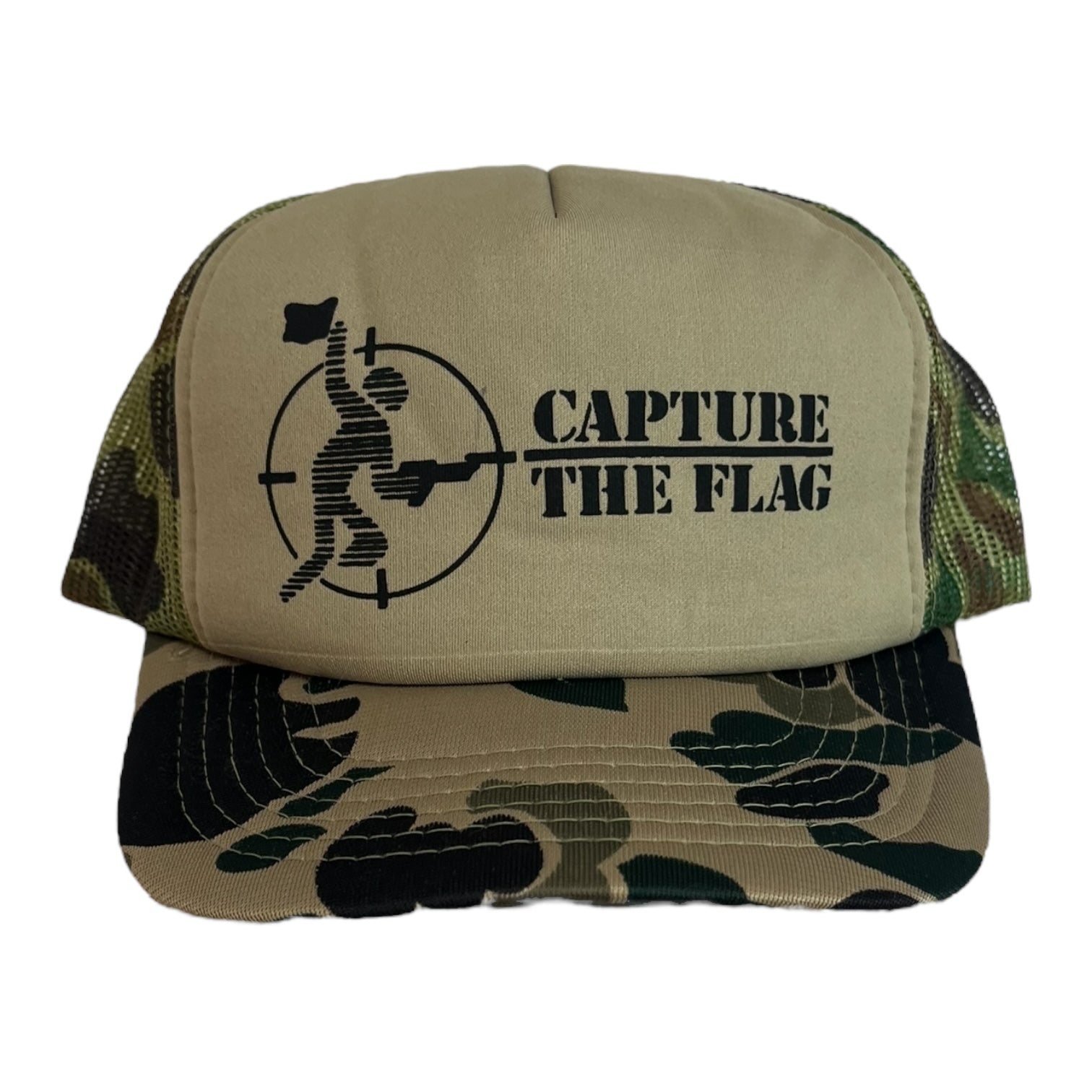 Vintage Capture The Flag Trucket Hat Camo
