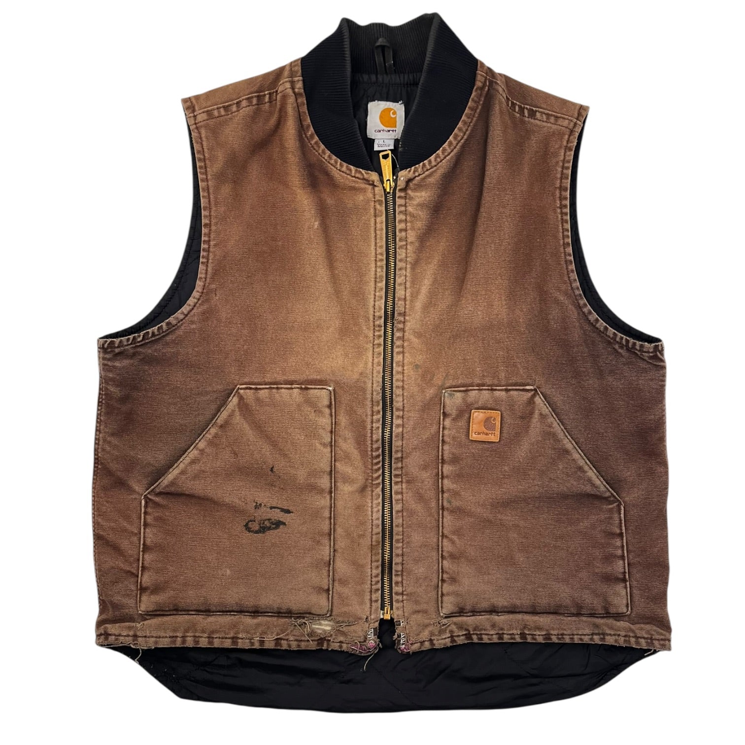 Vintage Carhartt Vest Washed Brown