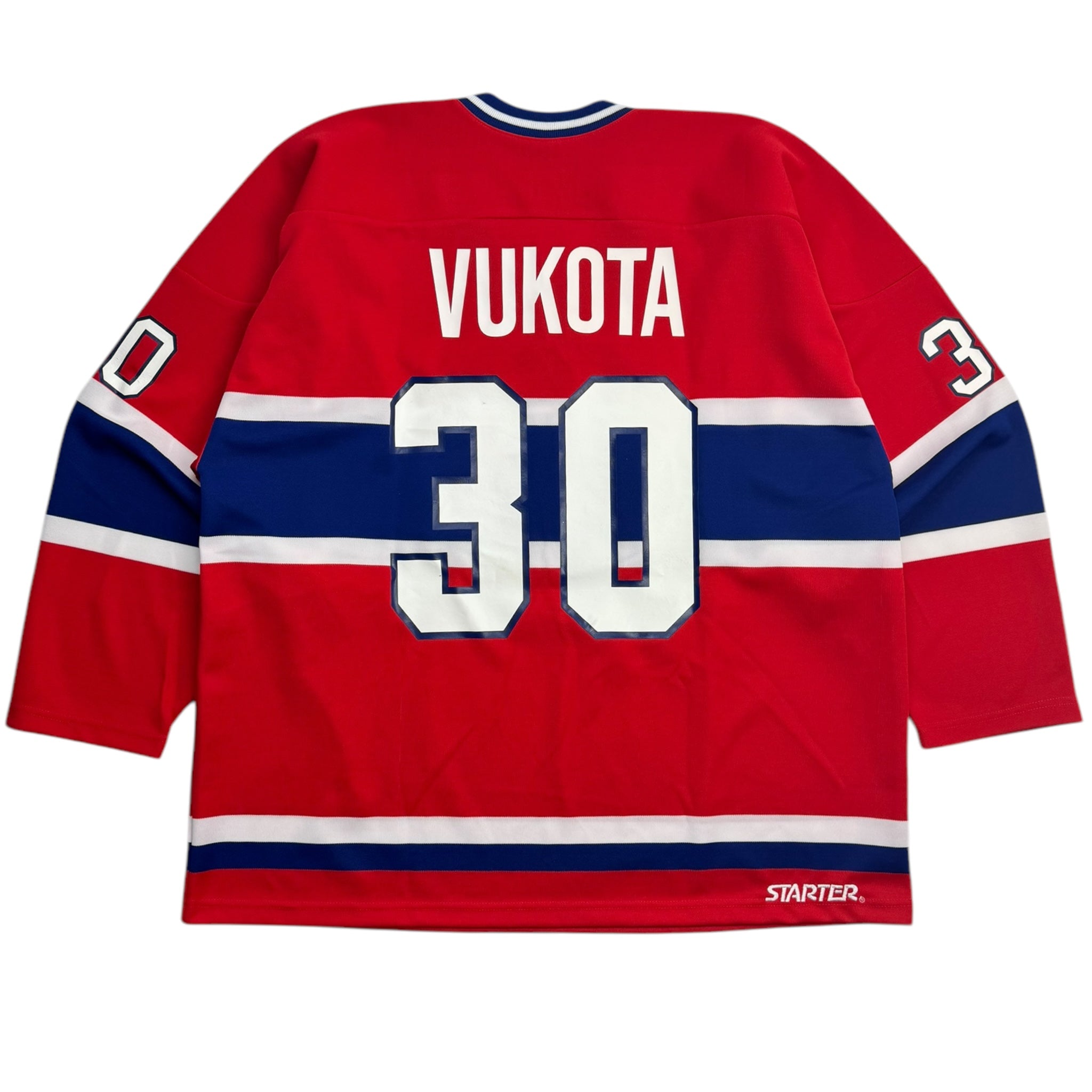 Vintage Starter Montreal Canadians Mick Vukota Signed Jersey